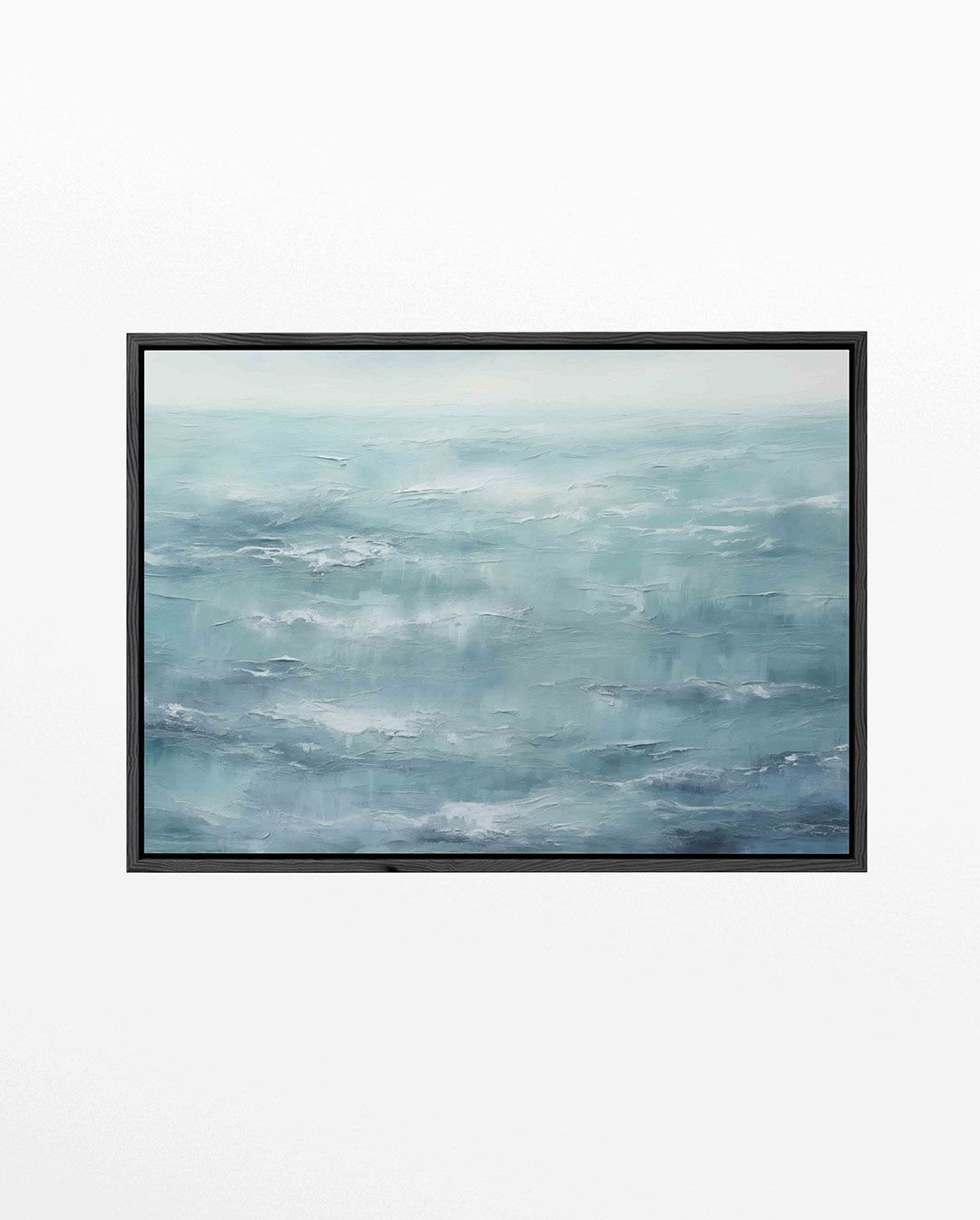Zeezicht in blauwtinten Kunstwerk