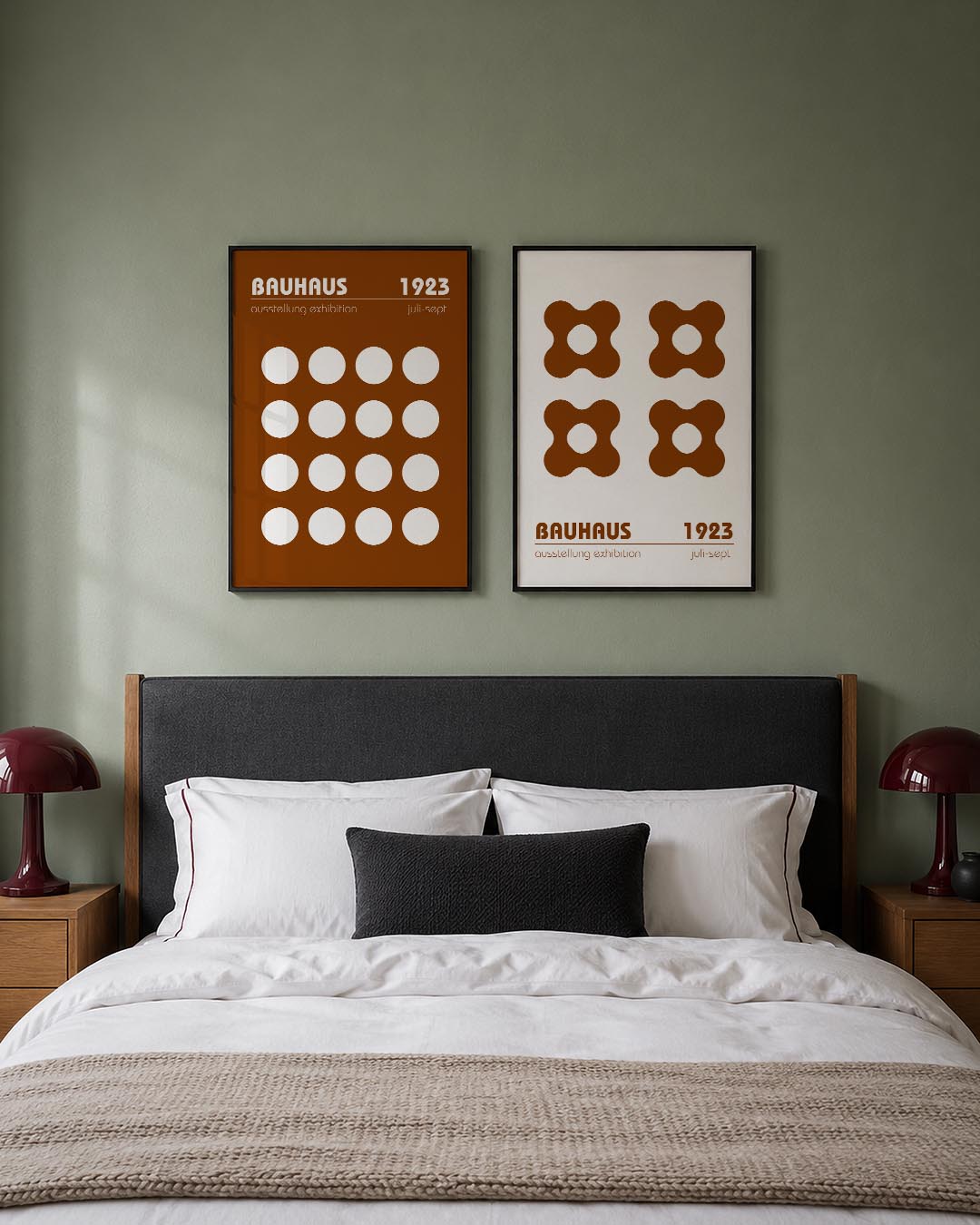 Cirkelpatroon en tekst Postersets