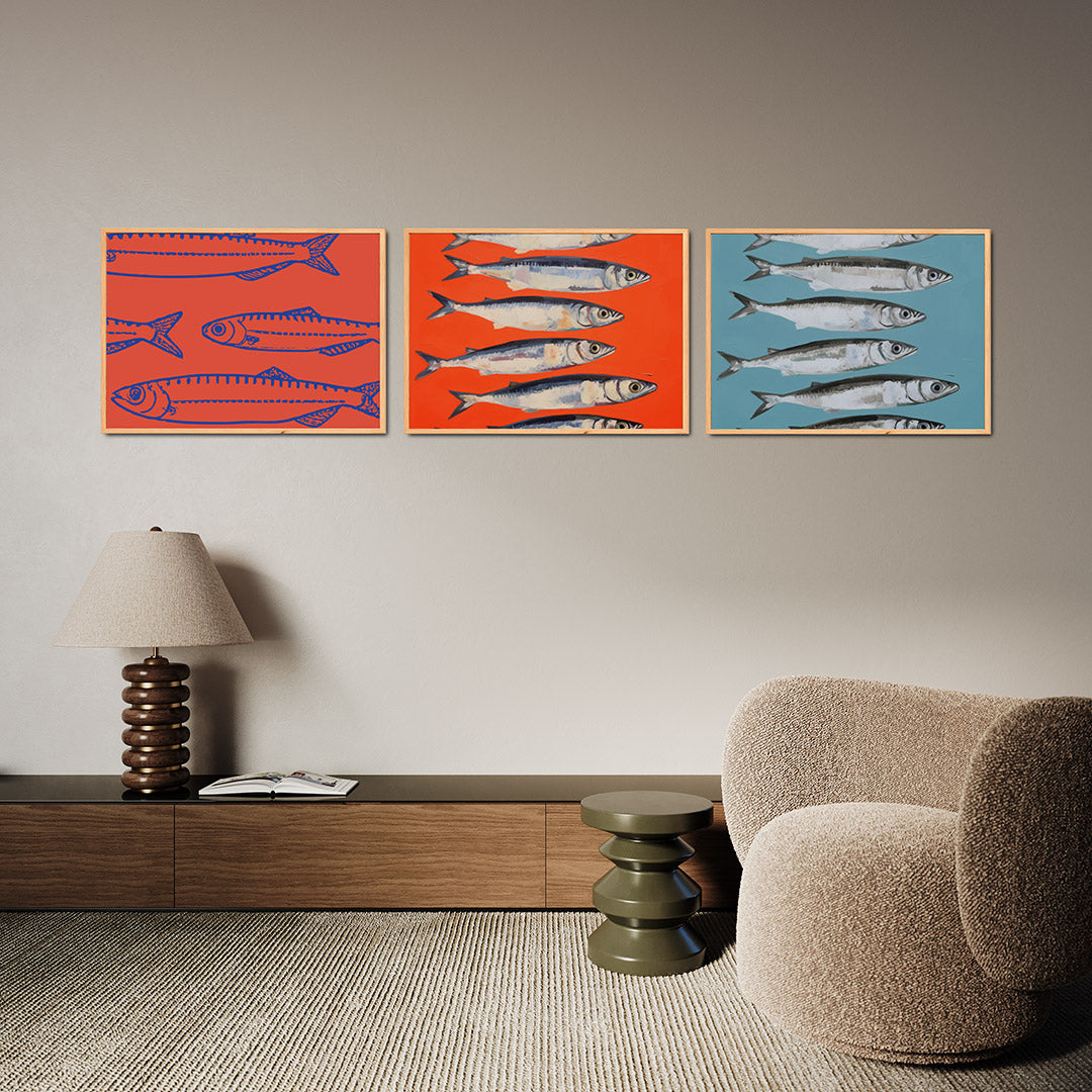 Visuele vissen Posterset