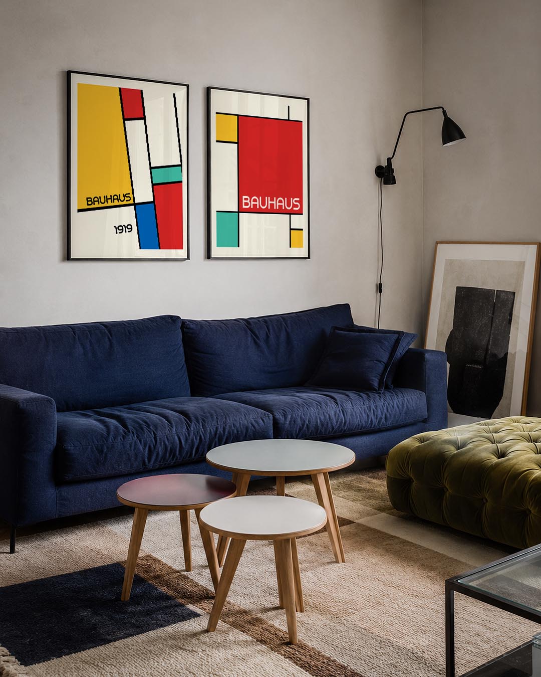 Kleurvlakken en lijnen Posterset