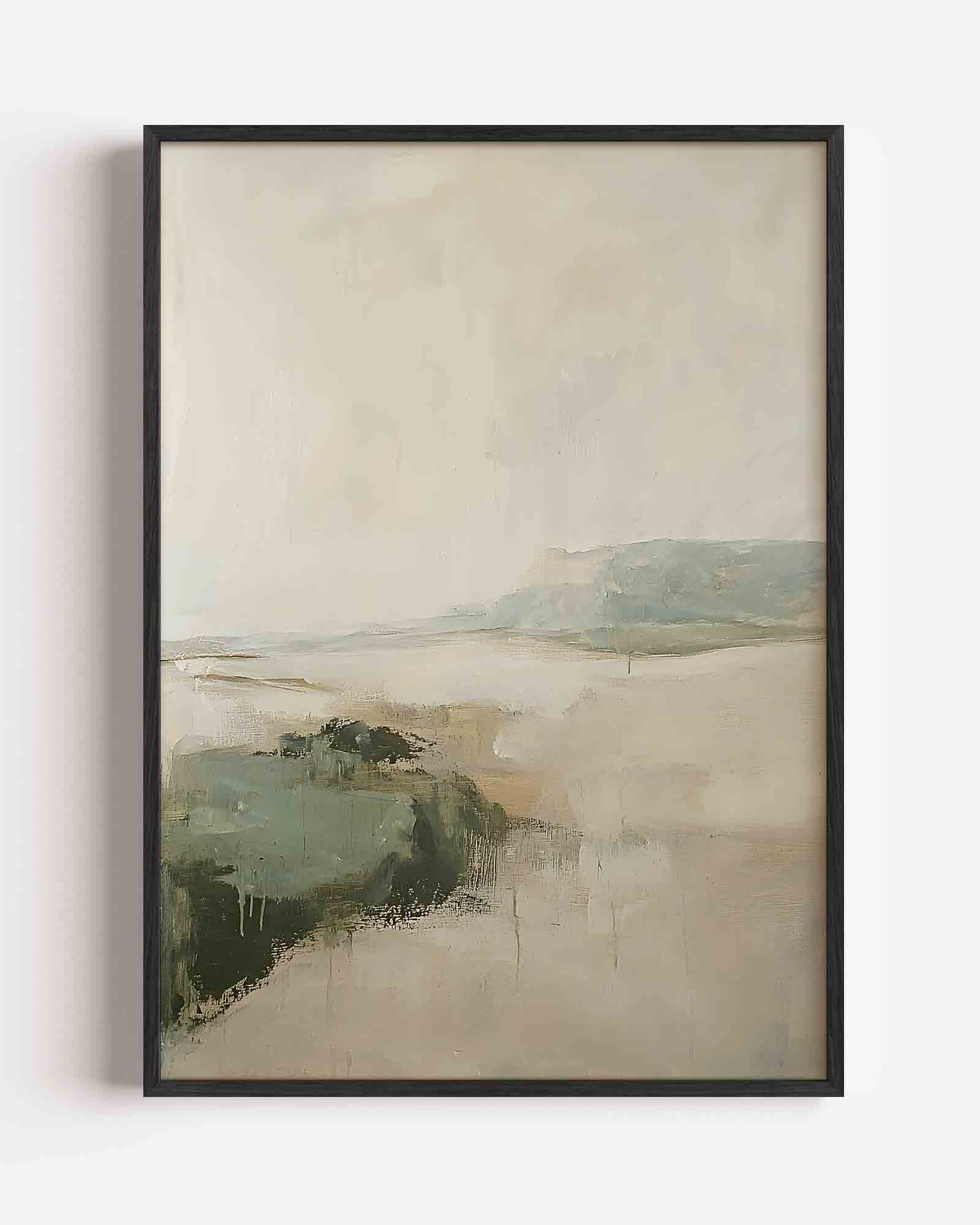 Landschap met groene tinten Poster