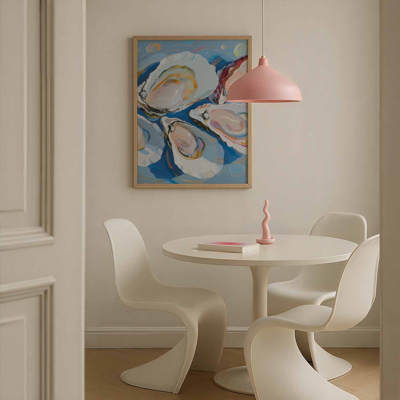 Elegante Oester Illustratie Poster-WallArtistic