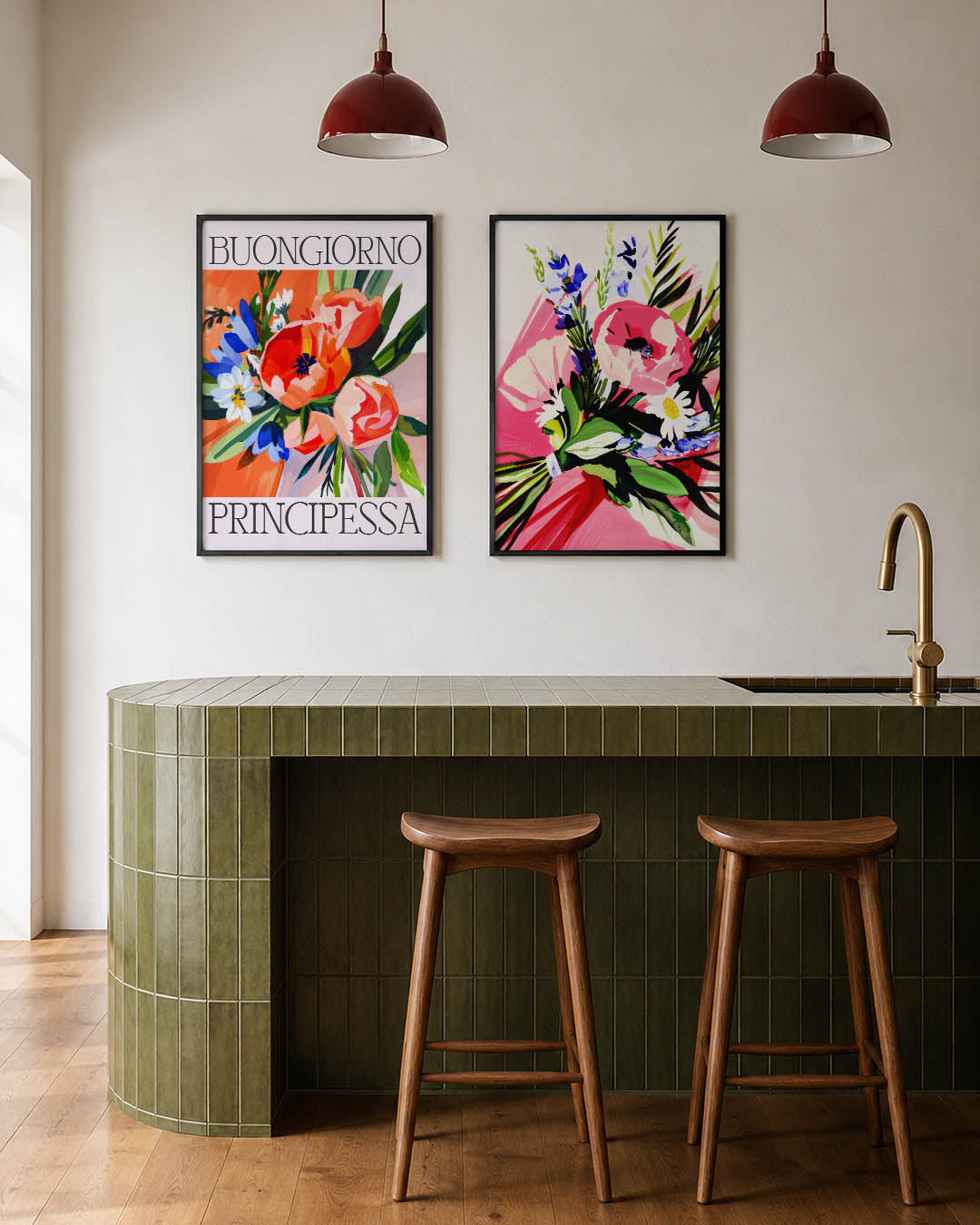 Bloemrijke kleurenpracht Posterset