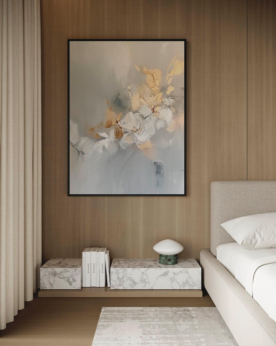 Organische bloemenvormen Kunstwerk