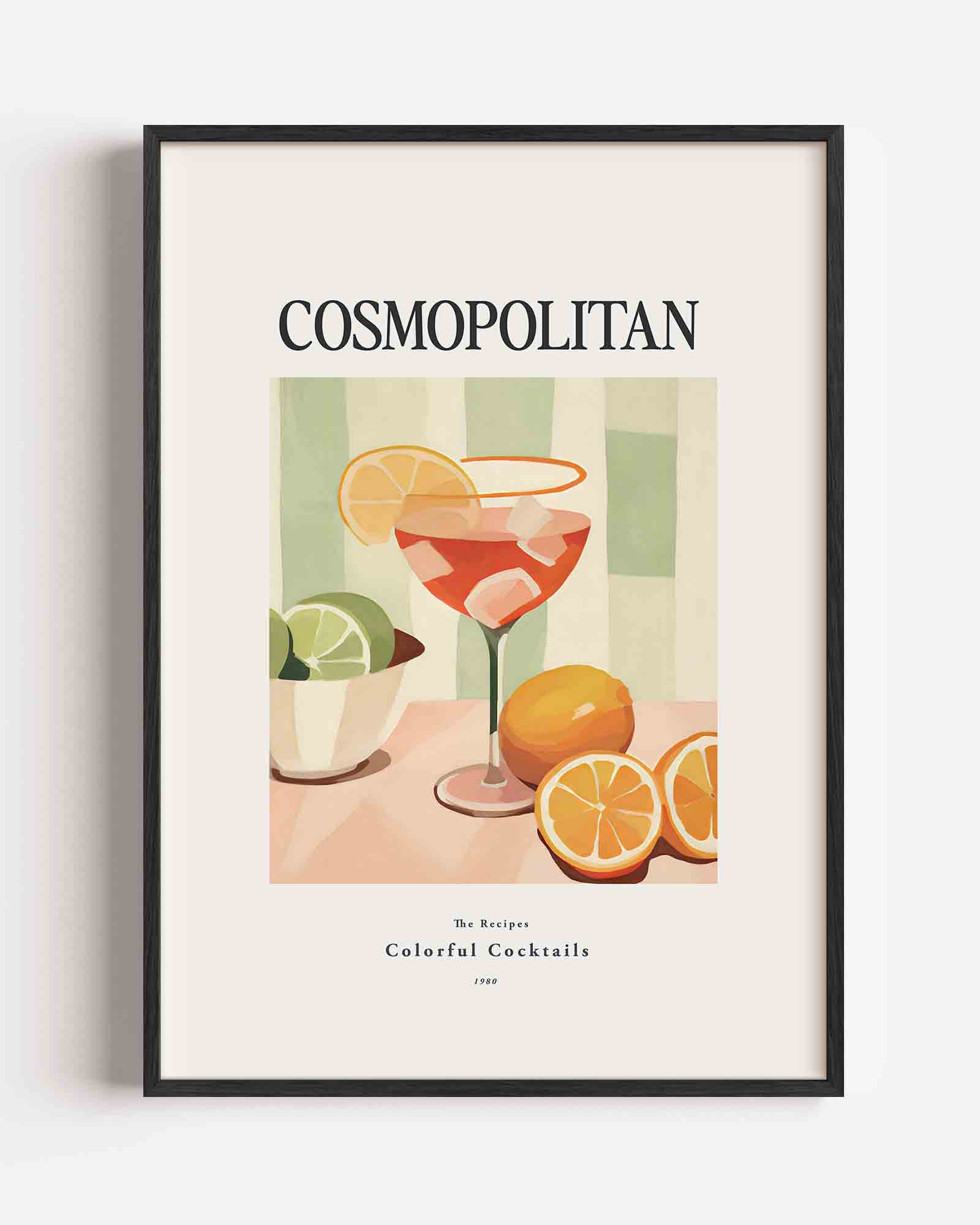 Cosmopolitan cocktail Poster
