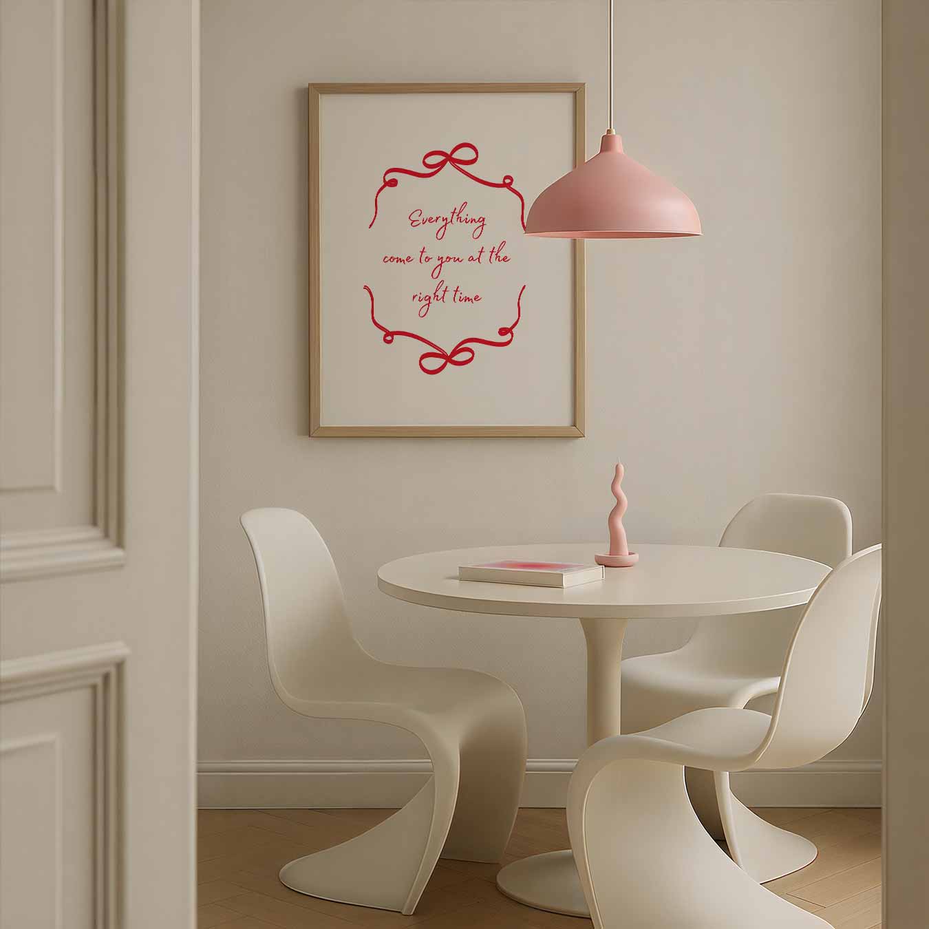 Inspirerende Wacht-Op-Het-Juiste-Moment Poster-WallArtistic