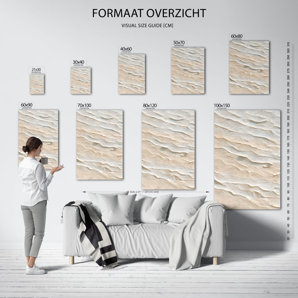 Golvende textuur Poster