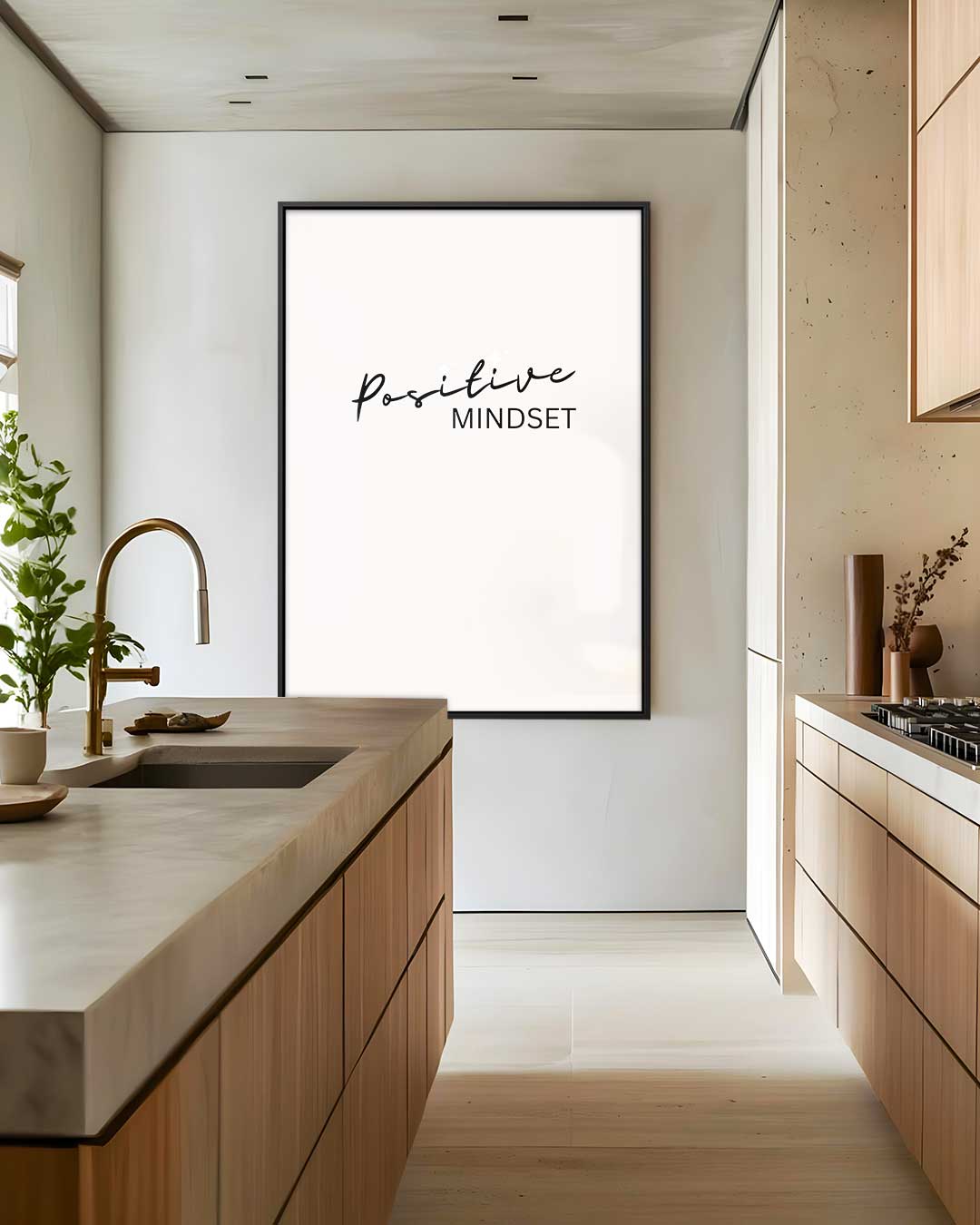 Positieve Mindset Poster Kunstwerk-canvas-dibond-plexiglas-wanddecoratie-WallArtistic