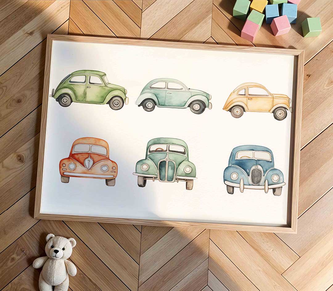 Klassieke auto's Poster