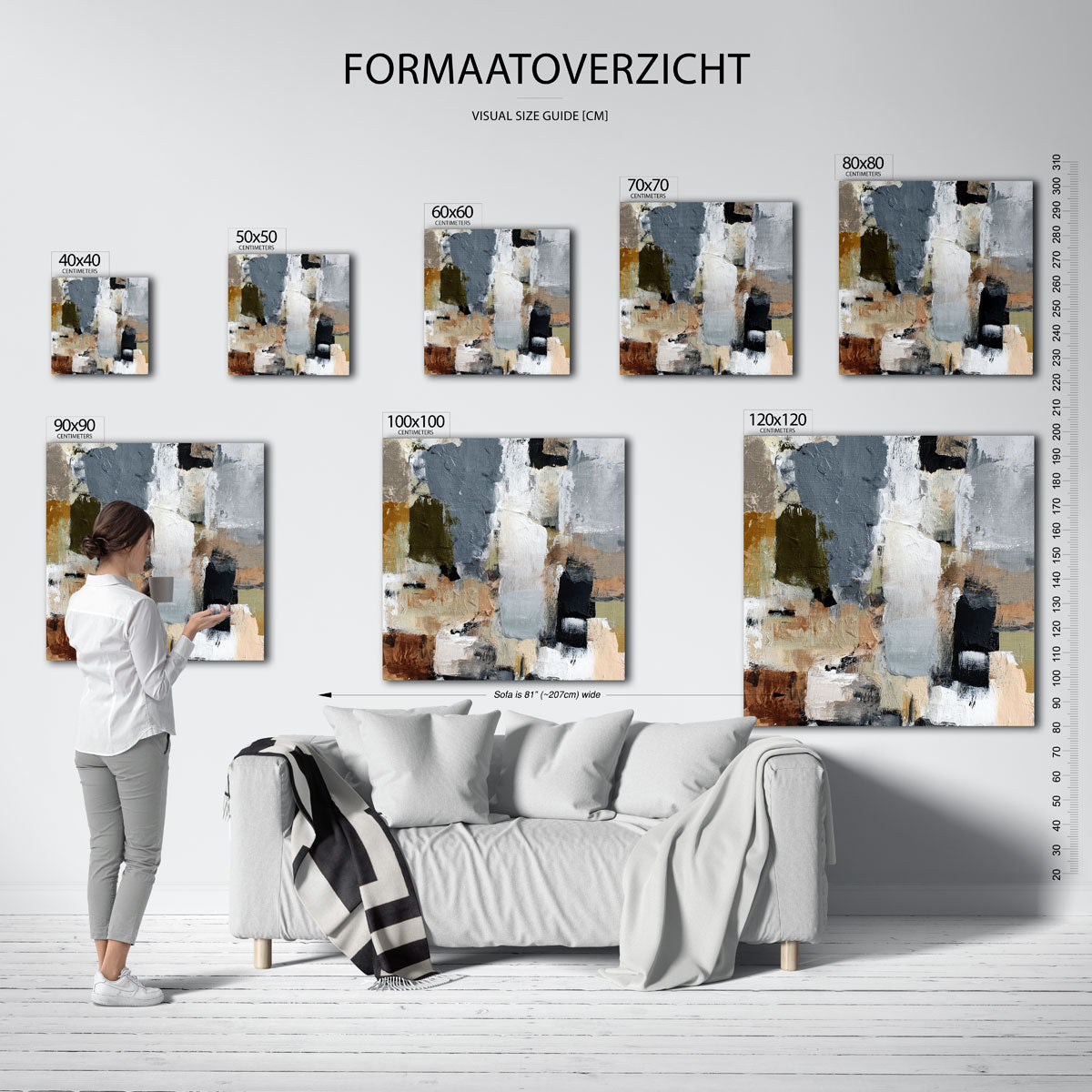 Abstracte vormen Poster