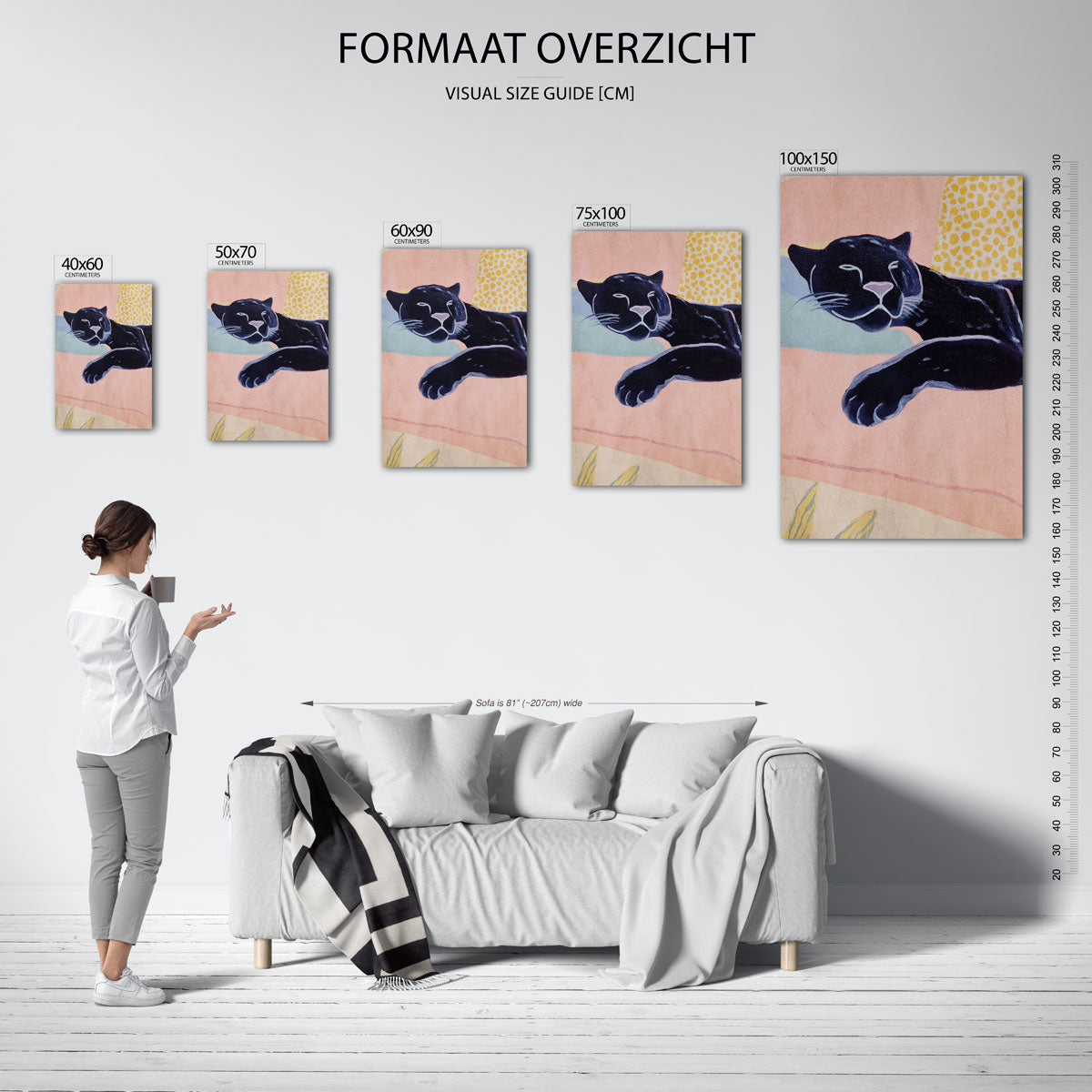 Dromerige panter Kunstwerk