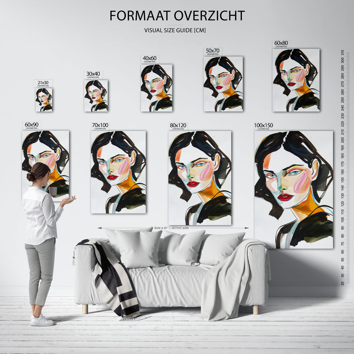 Vrouwelijk portret Poster