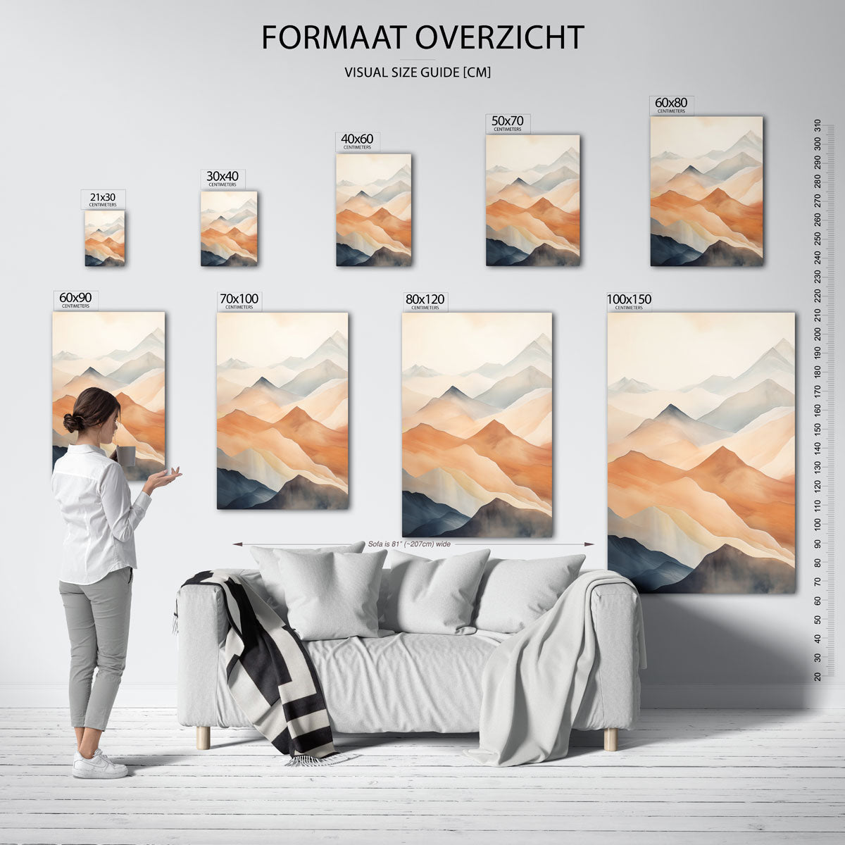 Berglandschap Poster