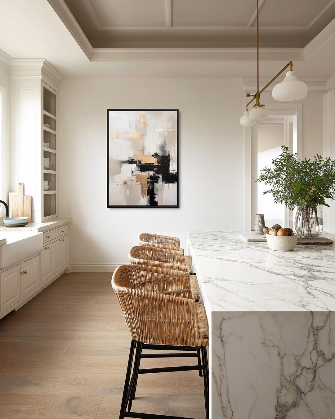 Gelaagde compositie Kunstwerk