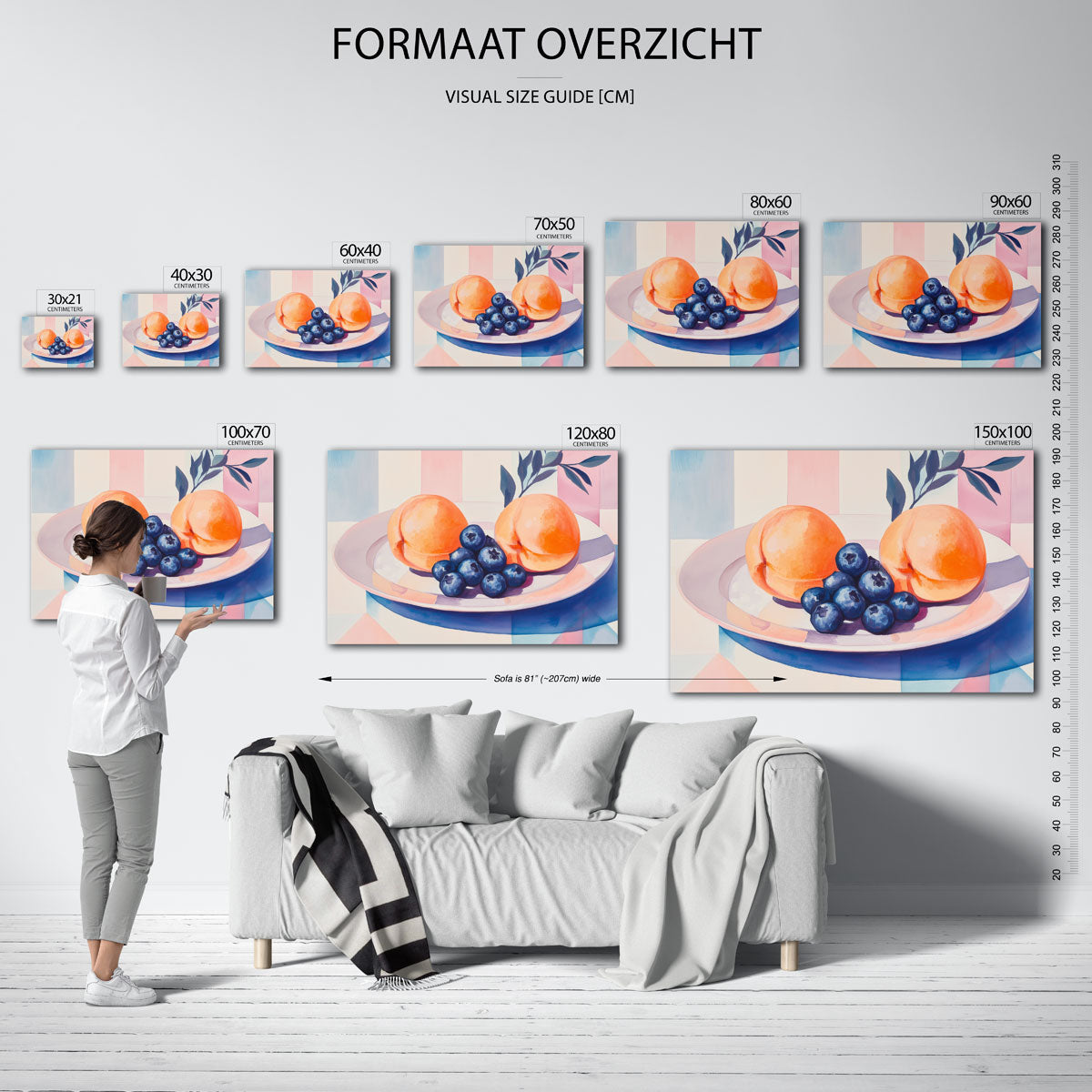 Perziken en bessen Poster