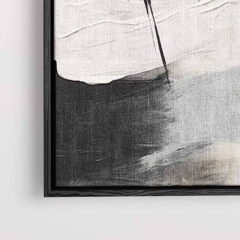Eclips in Monochroom Kunstwerk-canvas-dibond-plexiglas-wanddecoratie-WallArtistic