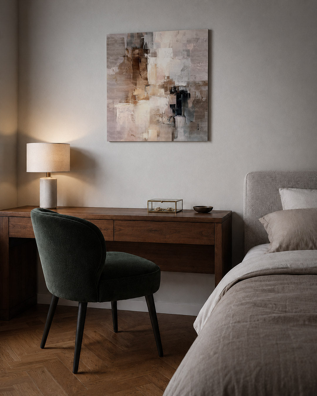 Gelaagde compositie Kunstwerk