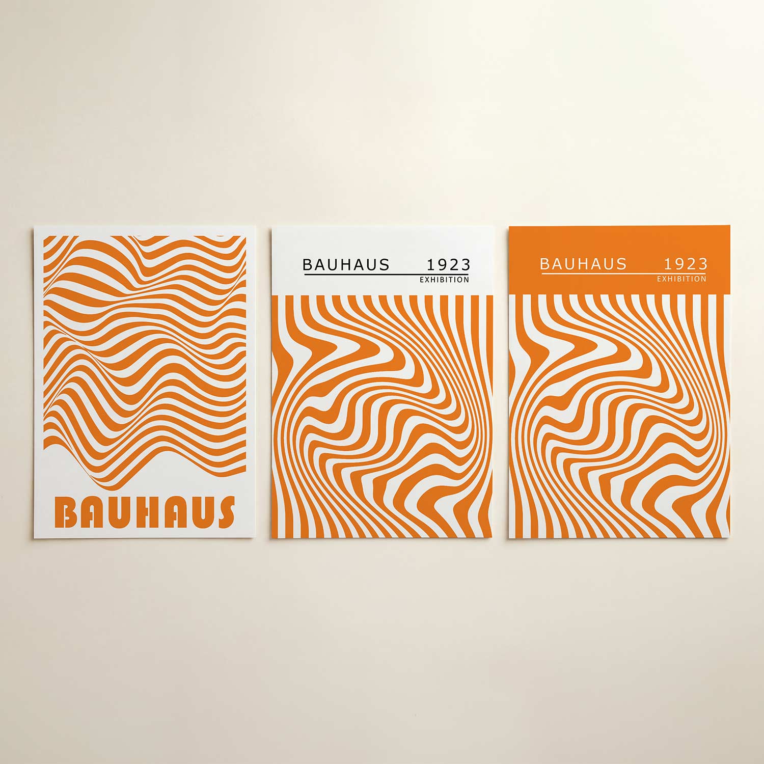 Golvend lijnenspel Posterset