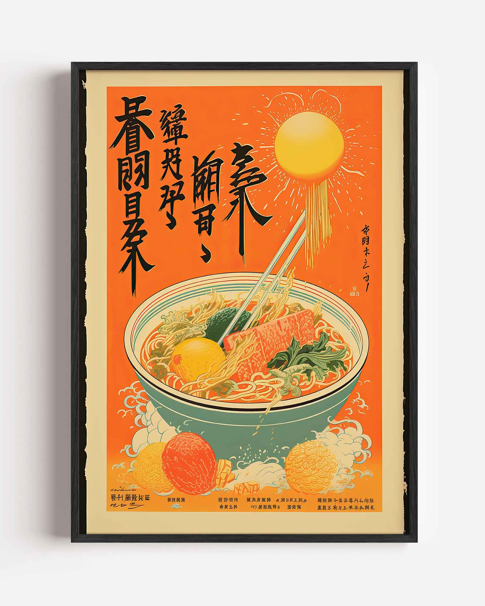 Ramen en zon Poster
