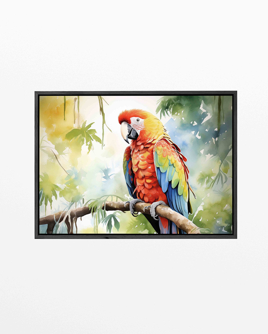 Vrolijke papegaai Kunstwerk