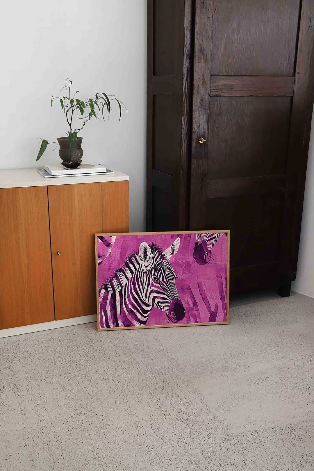 Zebra patroon Poster