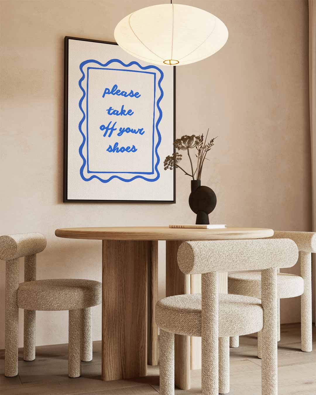 Welkomstbordje "Please Take Off Your Shoes Kunstwerk-canvas-dibond-plexiglas-wanddecoratie-WallArtistic