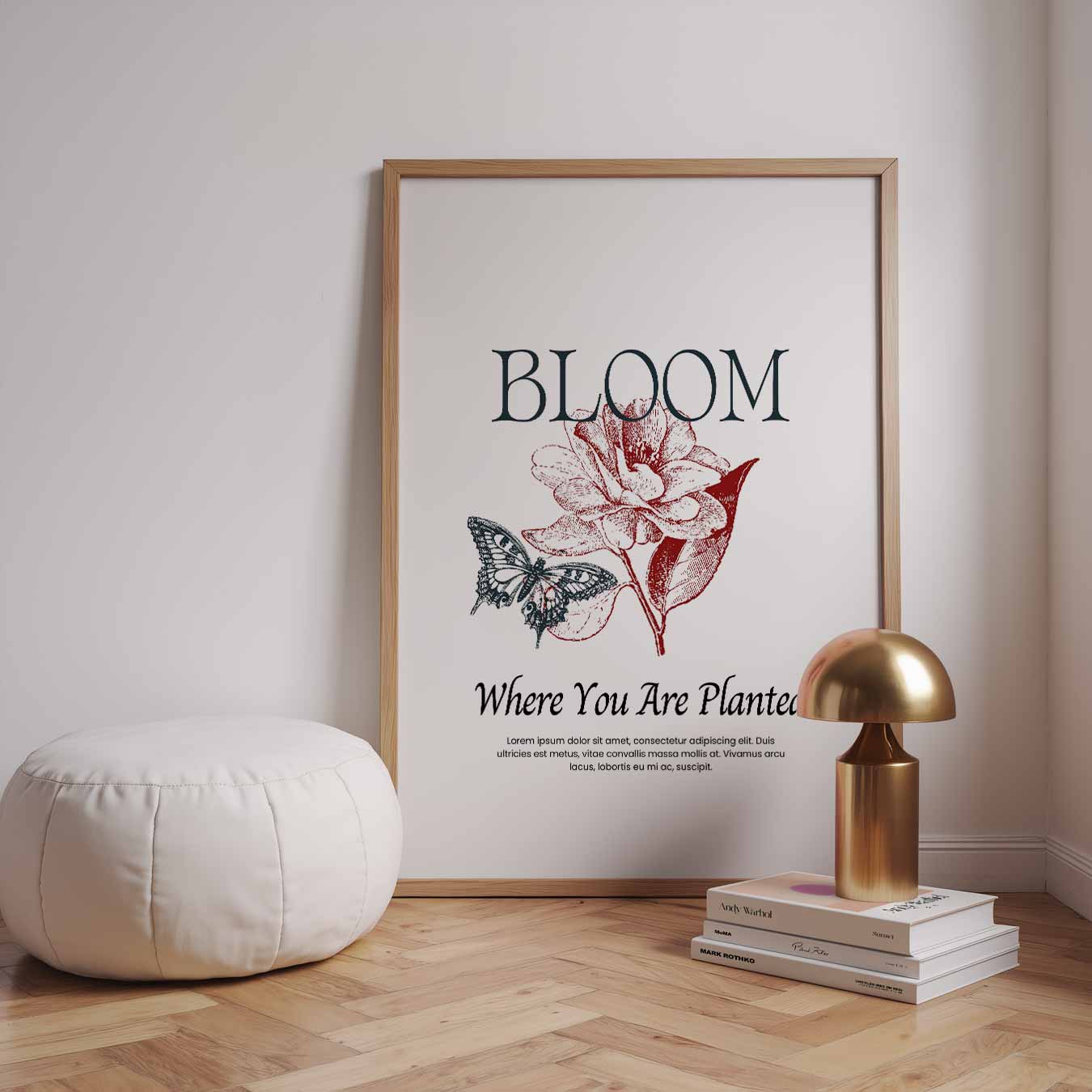 Bloeiende Inspiratie Poster-WallArtistic