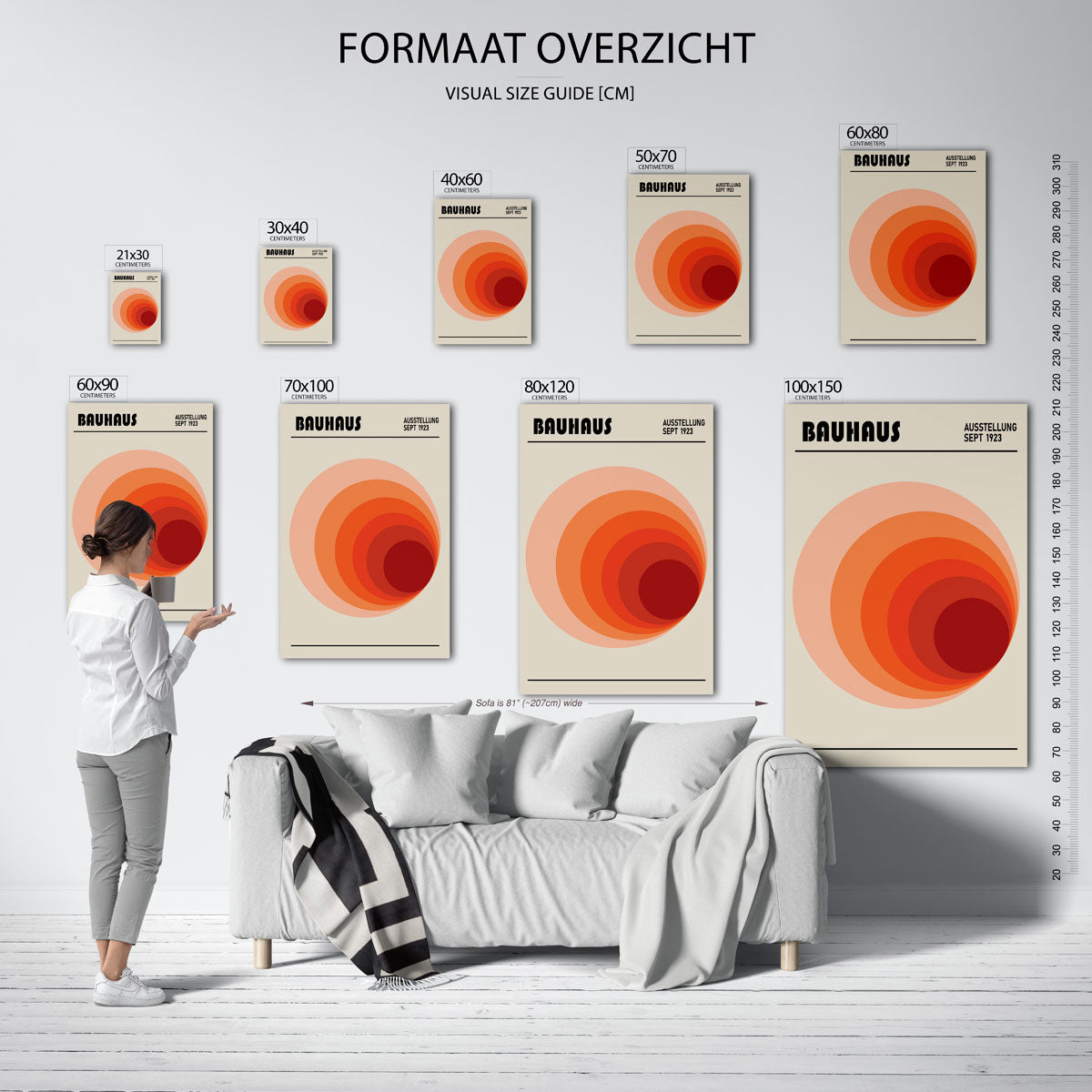 Cirkelvormen en kleur Poster