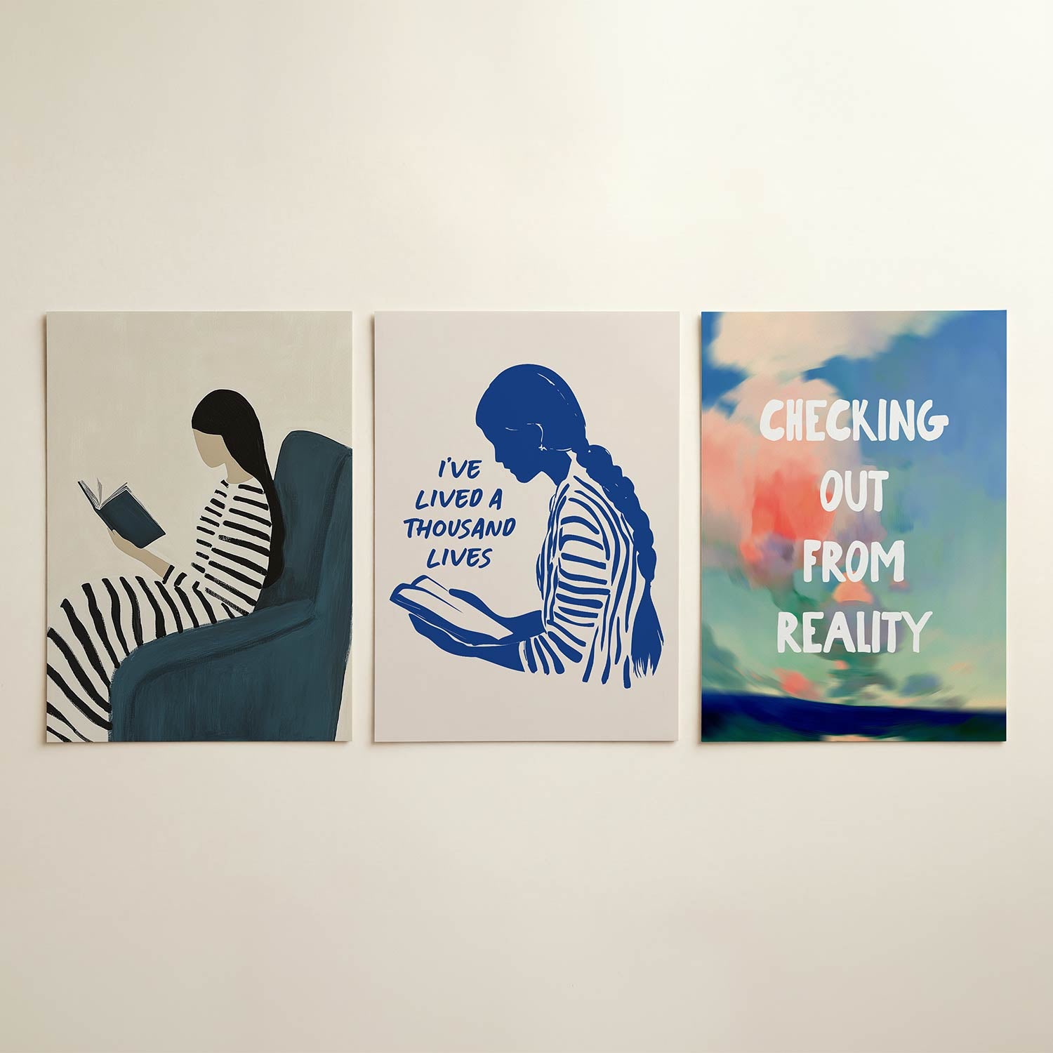 Gestreepte rust Posterset