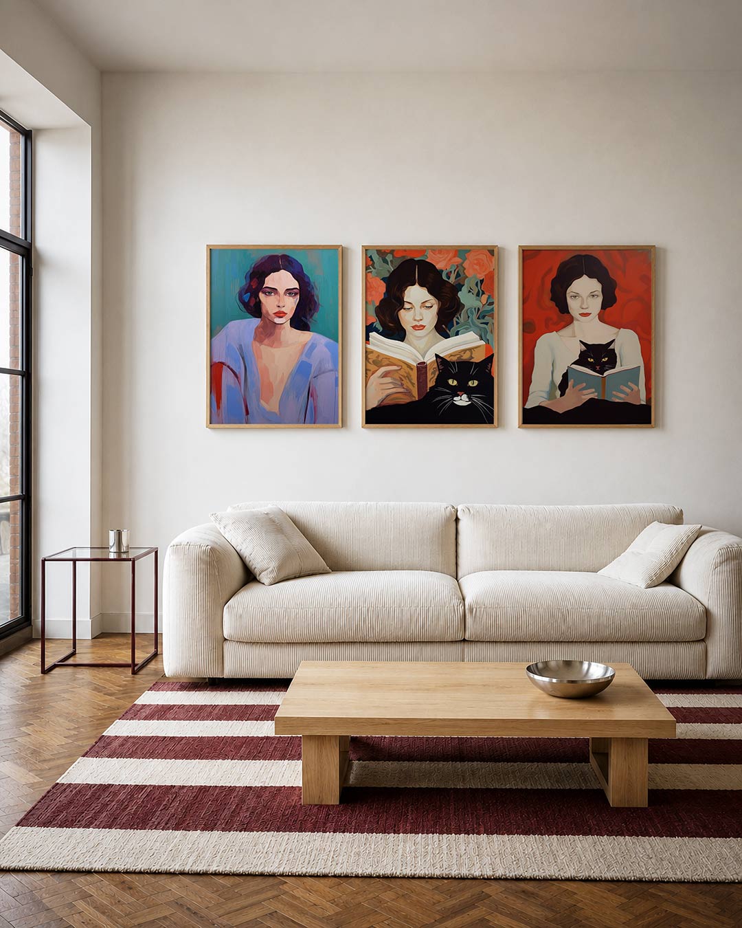 Kleur en portret Posterset
