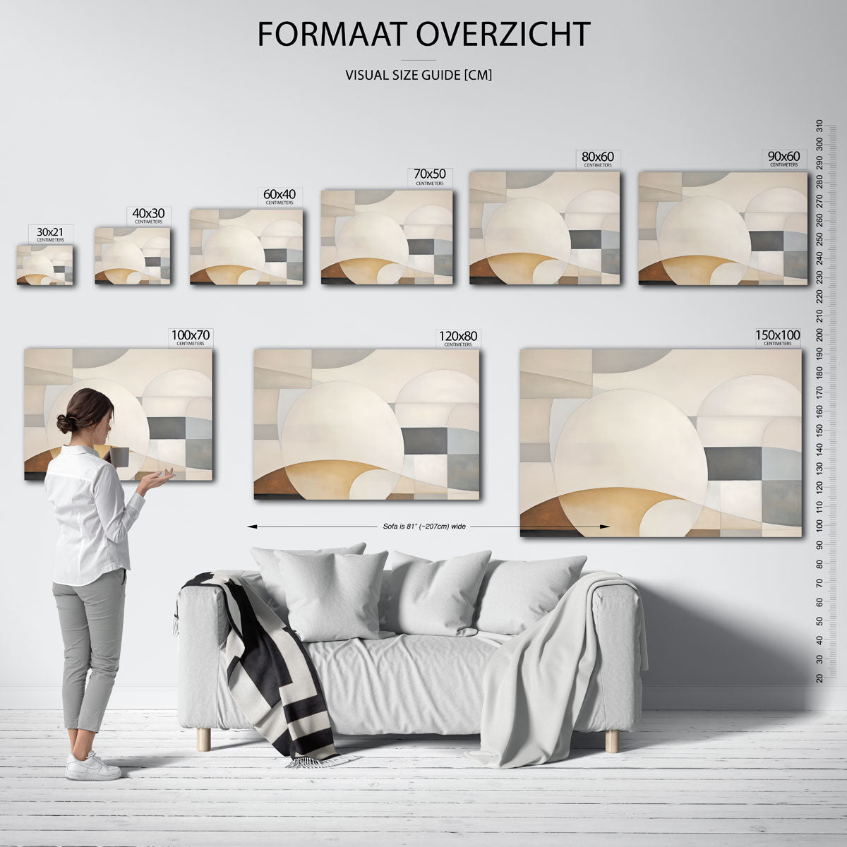 Abstracte vormen Poster