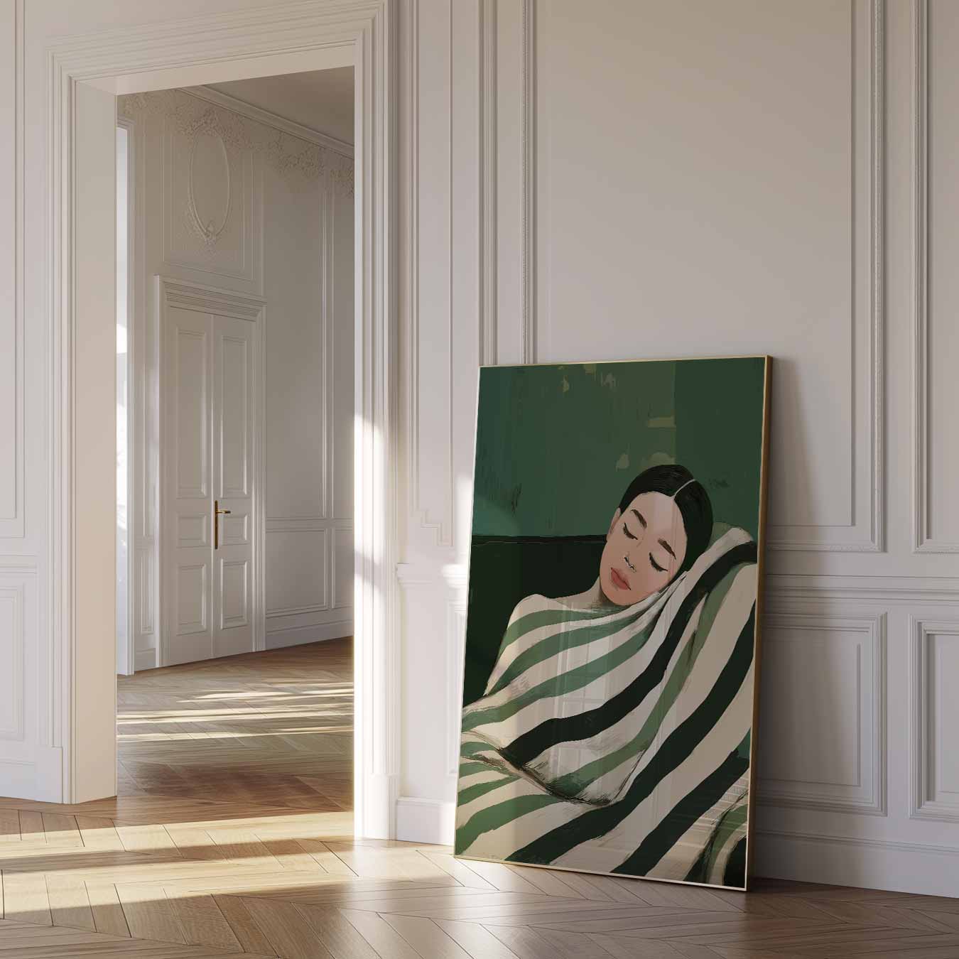 Dromerige Groen Getinte Poster-WallArtistic