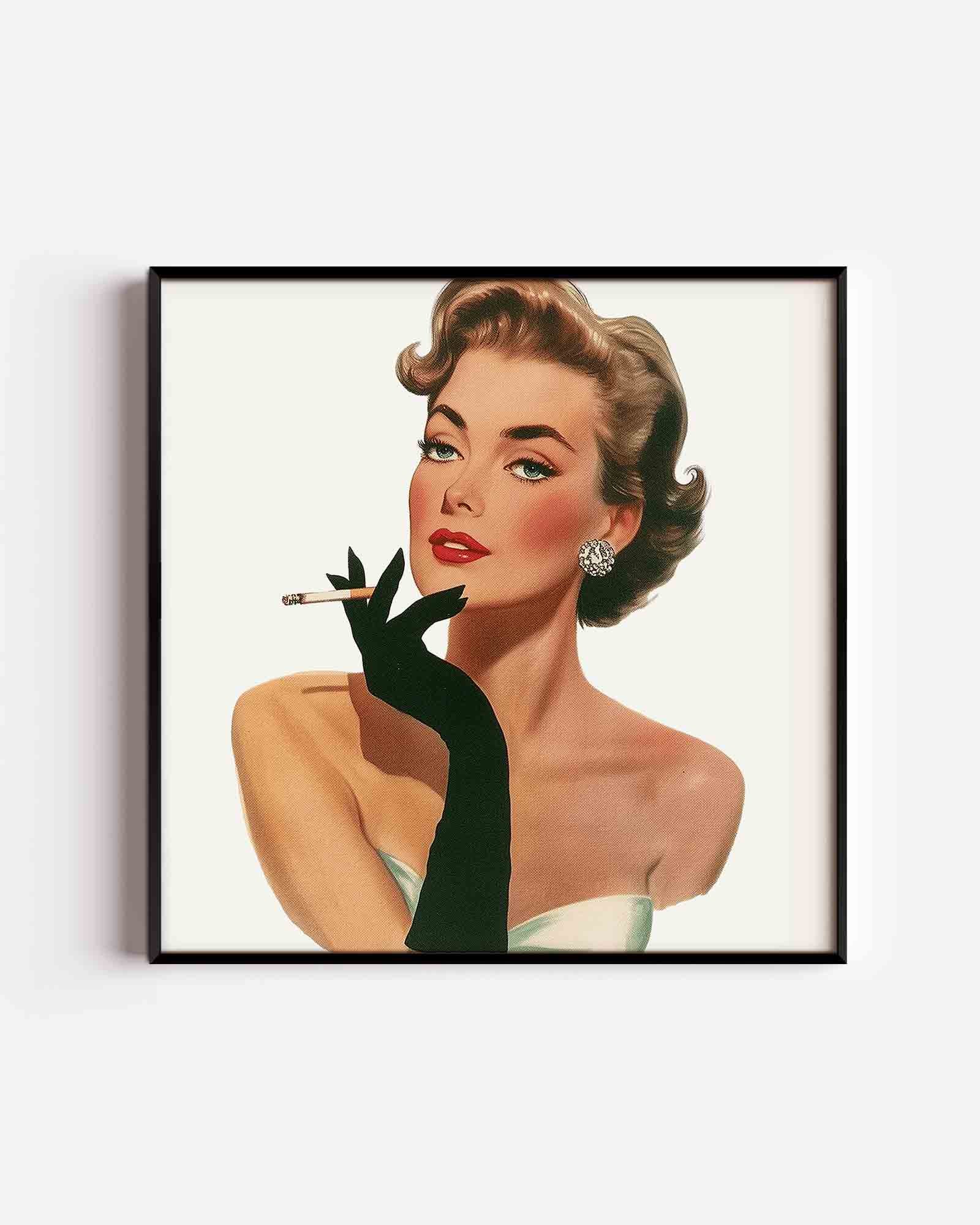 Vrouw met sigaret Poster
