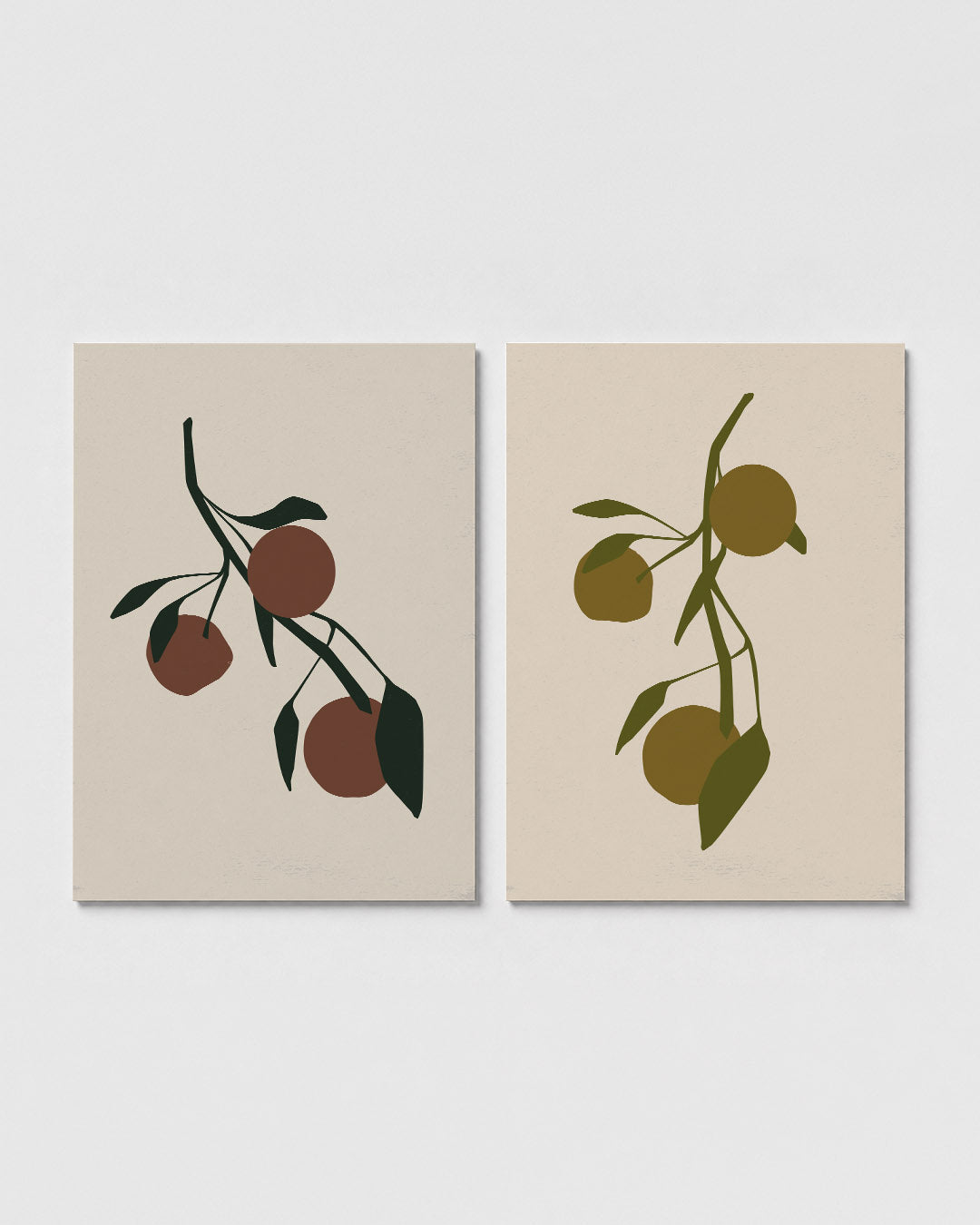 Organische vormen Posterset