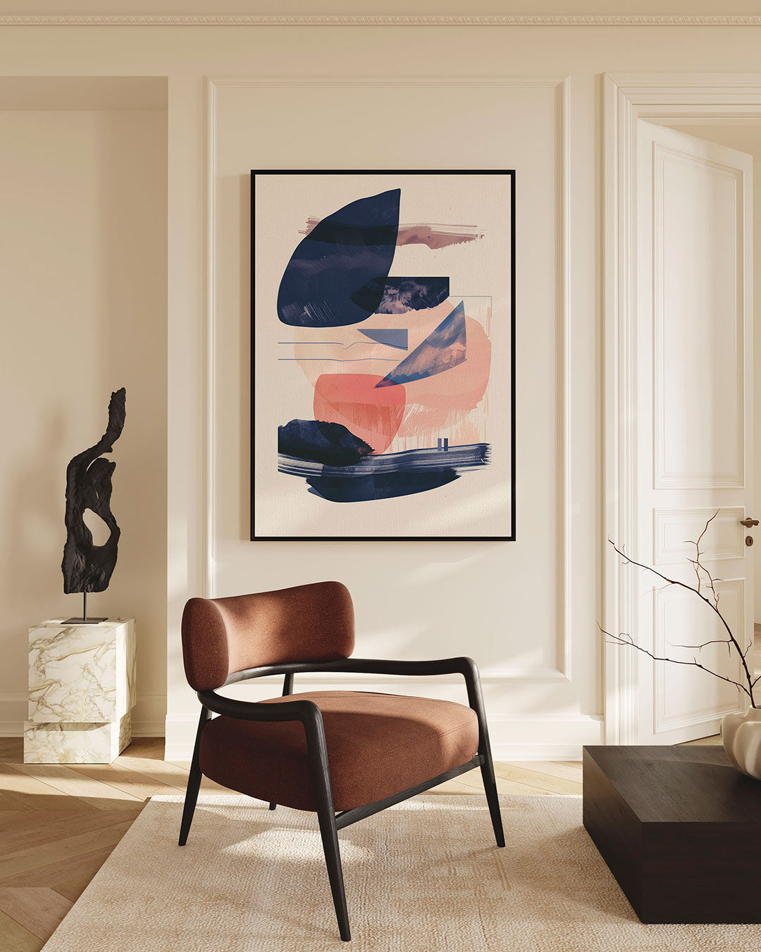 Organische vormen compositie Kunstwerk