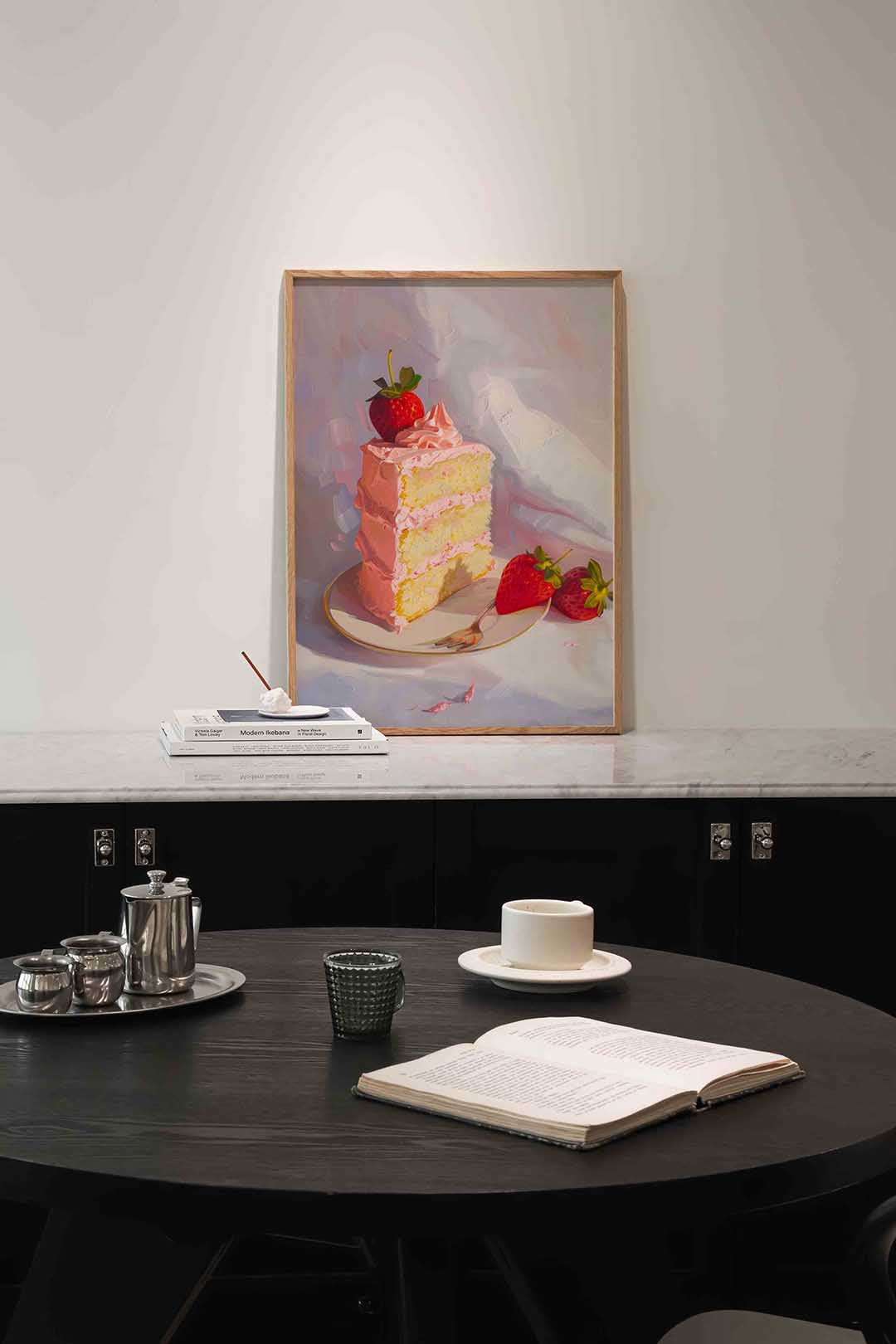 Aardbeientaart Poster