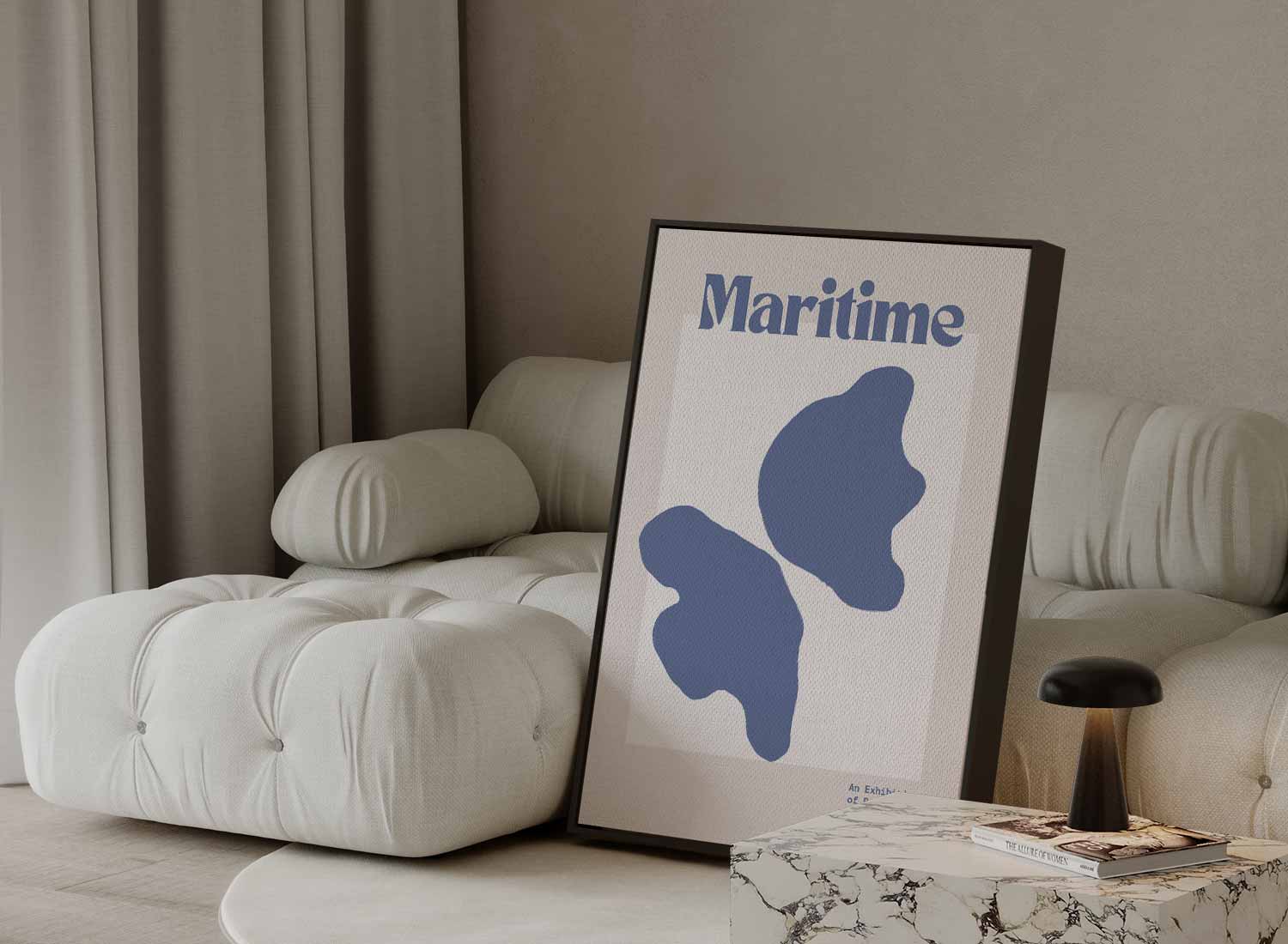 Maritime Botanische Sferen Kunstwerk-canvas-dibond-plexiglas-wanddecoratie-WallArtistic
