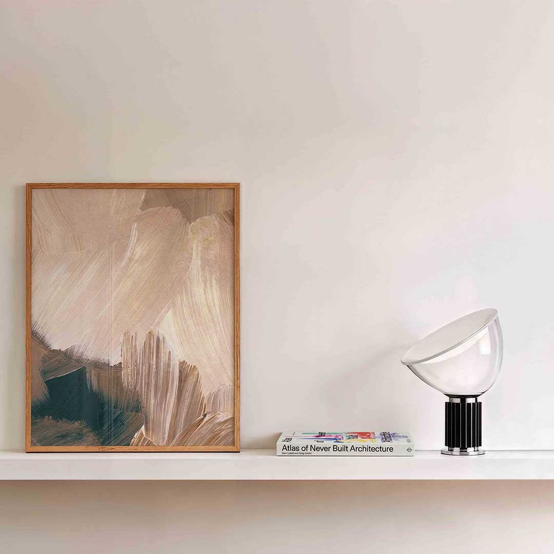 Abstracte penseelstreken Poster