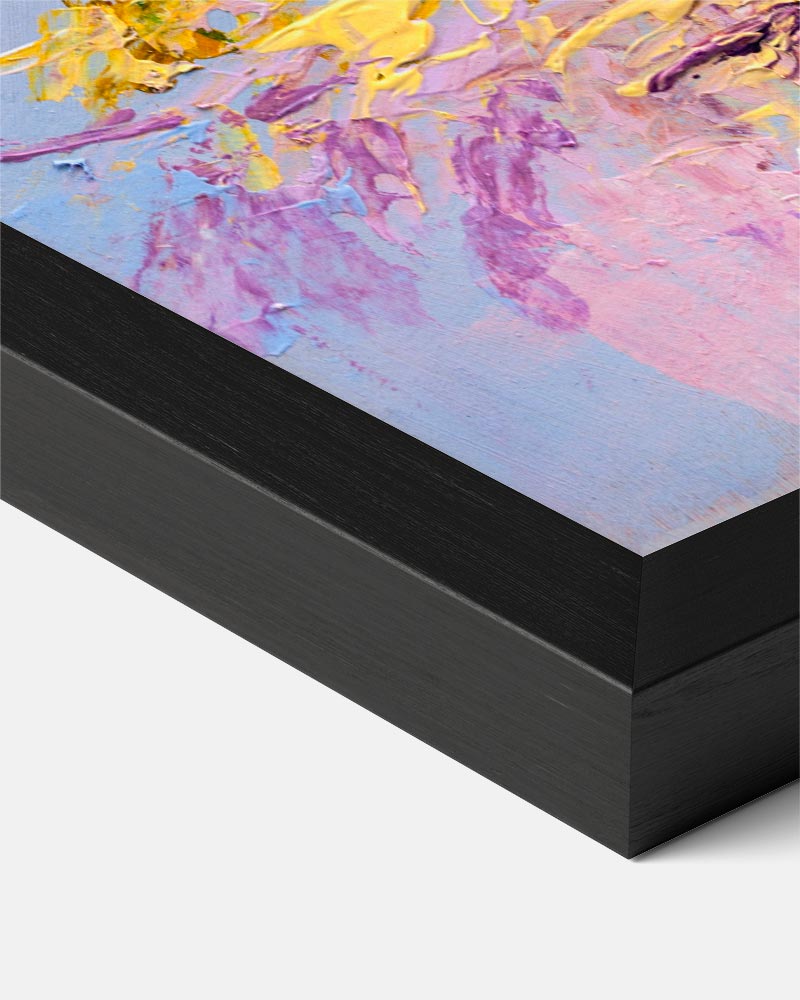 Bloemenabstract met Textuur Poster-WallArtistic