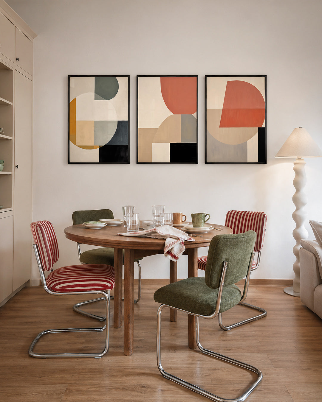 Vormen en vlakkenspel Posterset