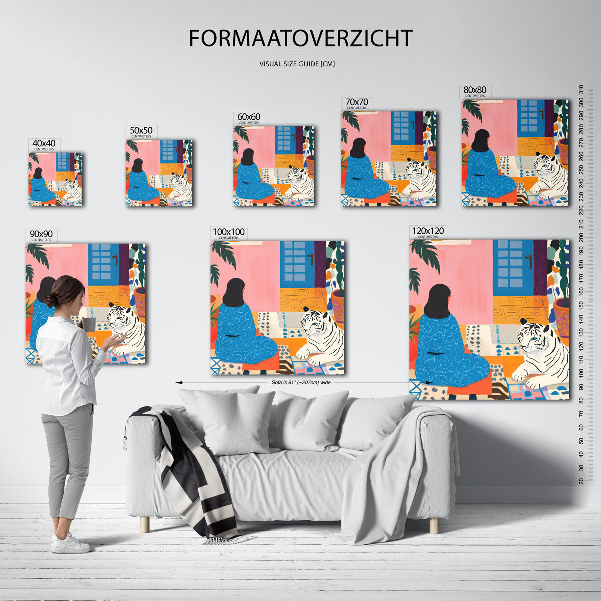 Vrouw en tijger Poster