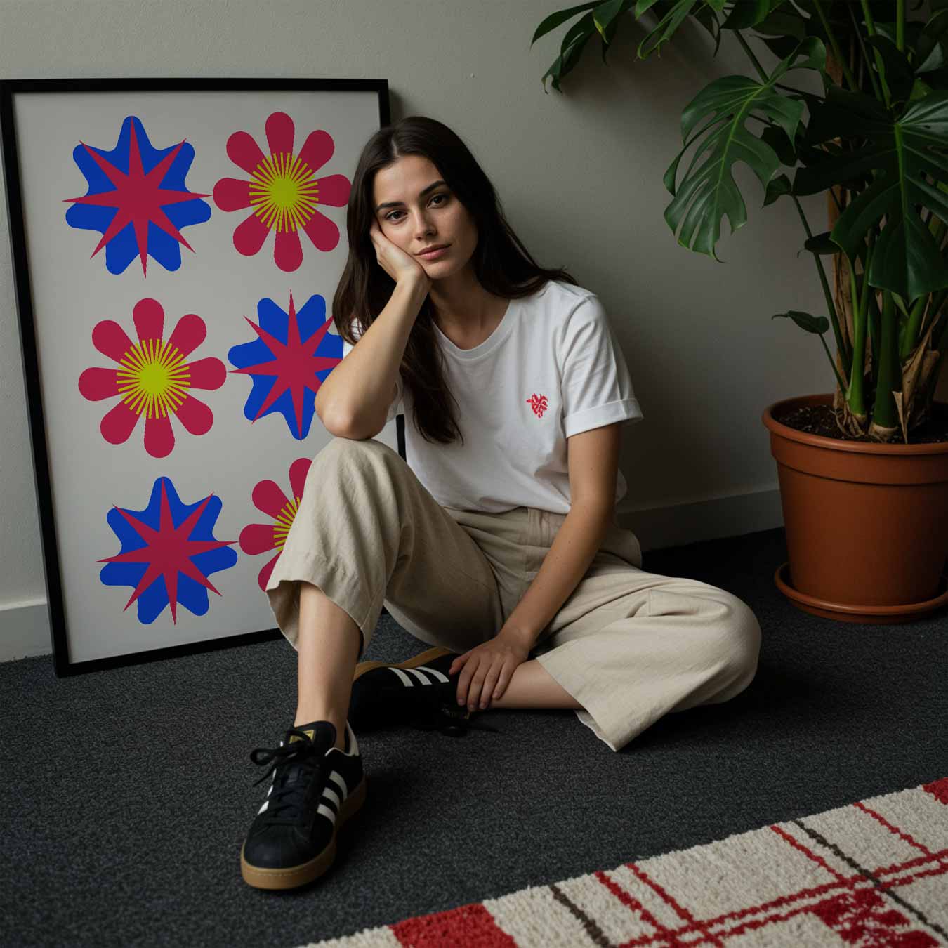 Bloemenexplosie Poster-WallArtistic