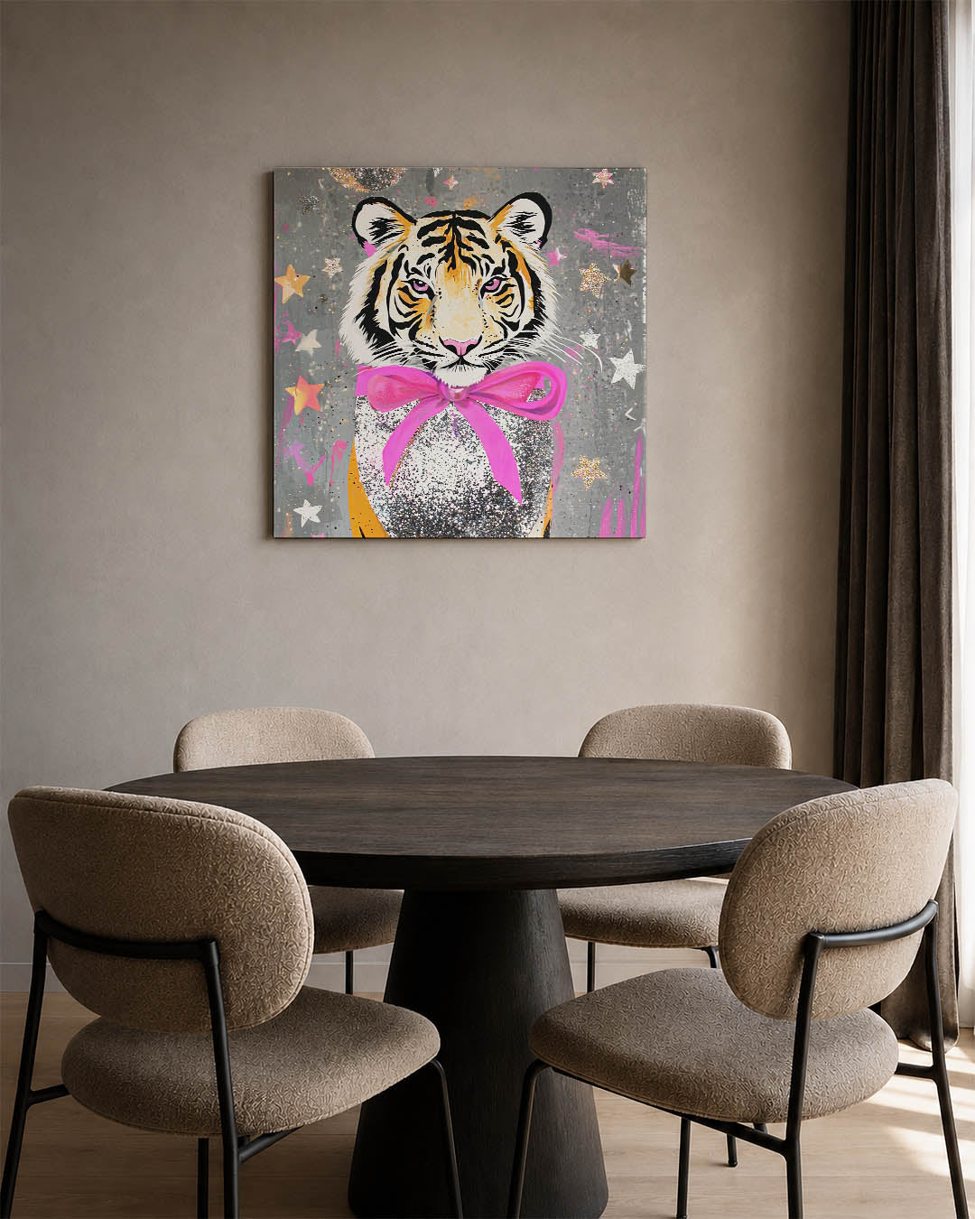 Kleurrijke tijger Kunstwerk
