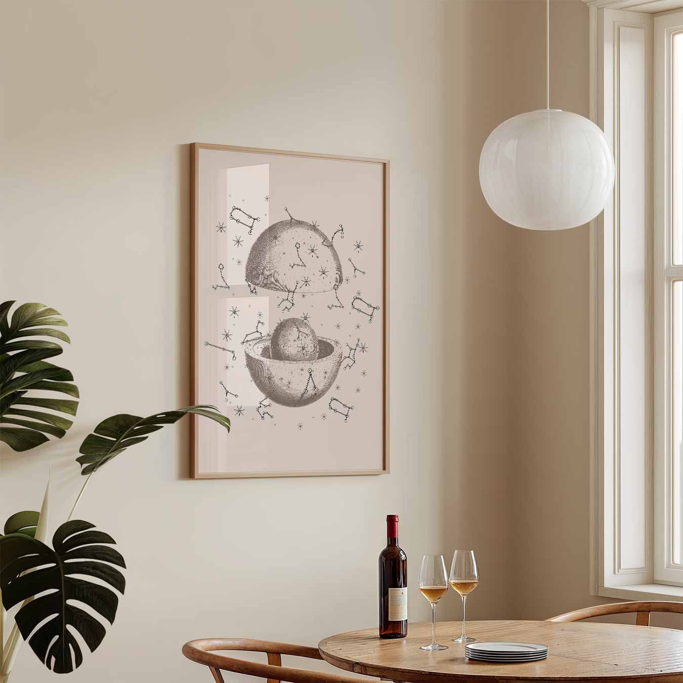 Hemelse Hemisferen Poster-WallArtistic