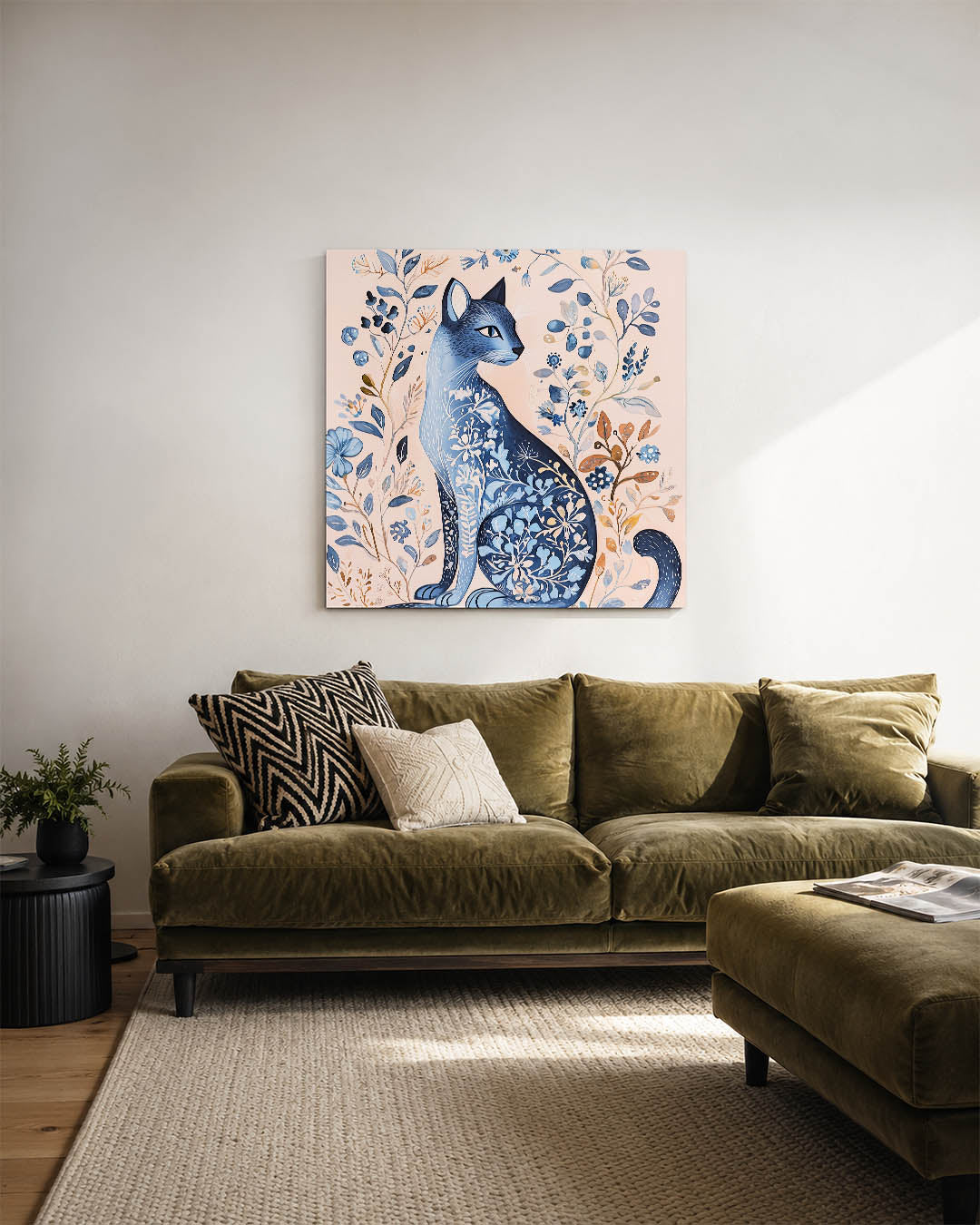 Fantasierijke kat Kunstwerk