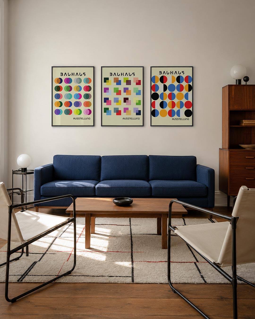 Kleurrijke cirkelritmes Posterset