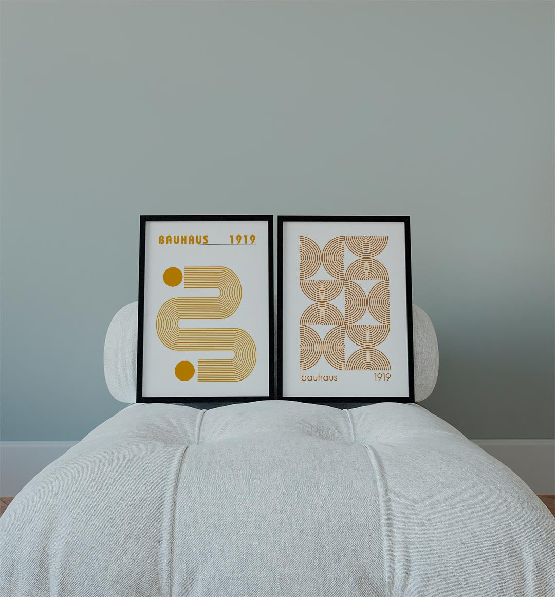 Lijnen en cirkel Posterset