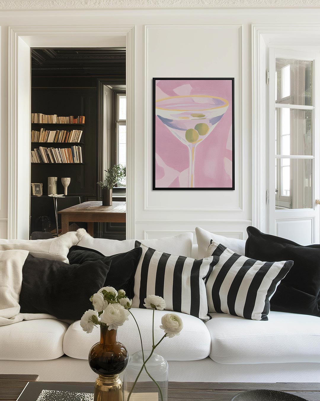 Cocktail met olijven Kunstwerk