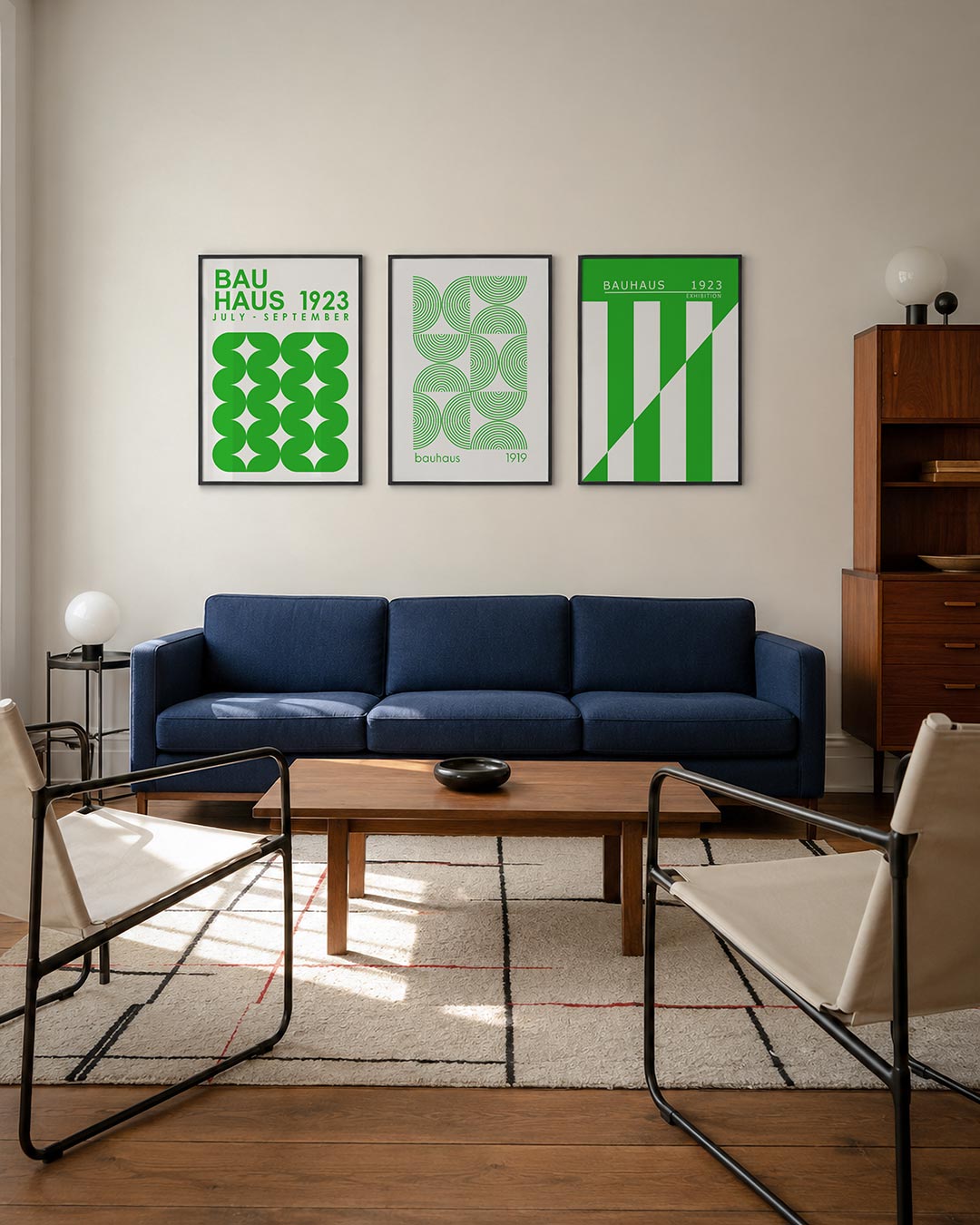 Groene vormpatronen Posterset