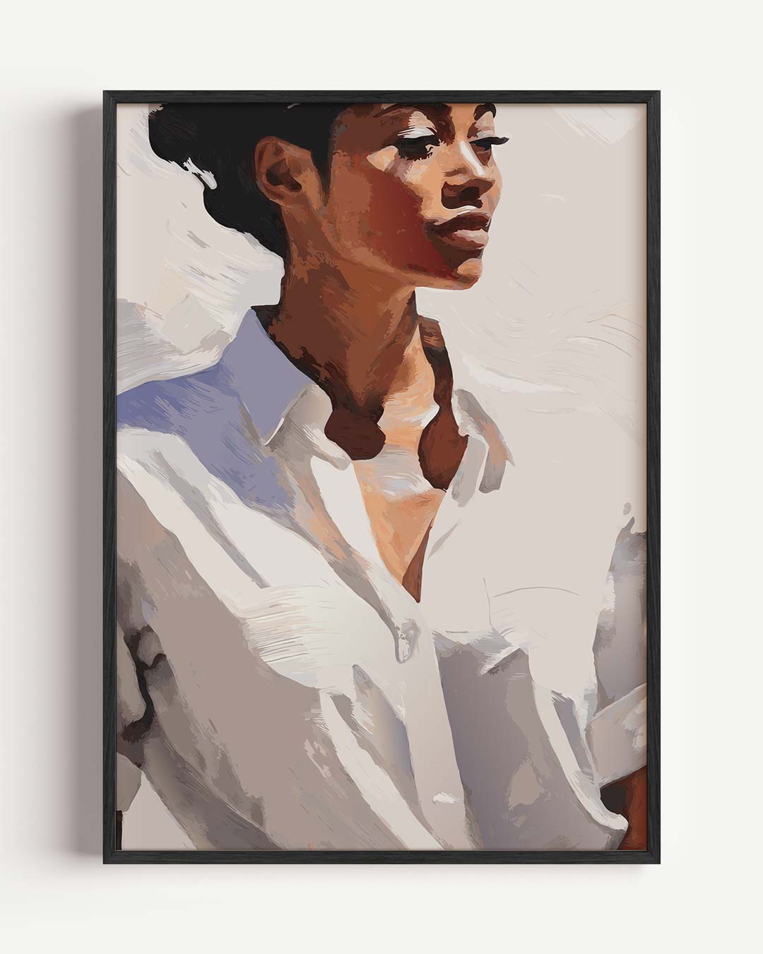 Elegante Vrouwenportret Poster-WallArtistic